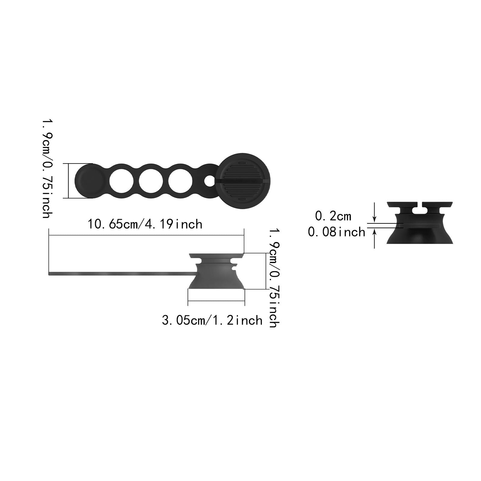 Cable Organizer Tool Magnetic Line Storge Holder for Kitchen Garage Workshop Black