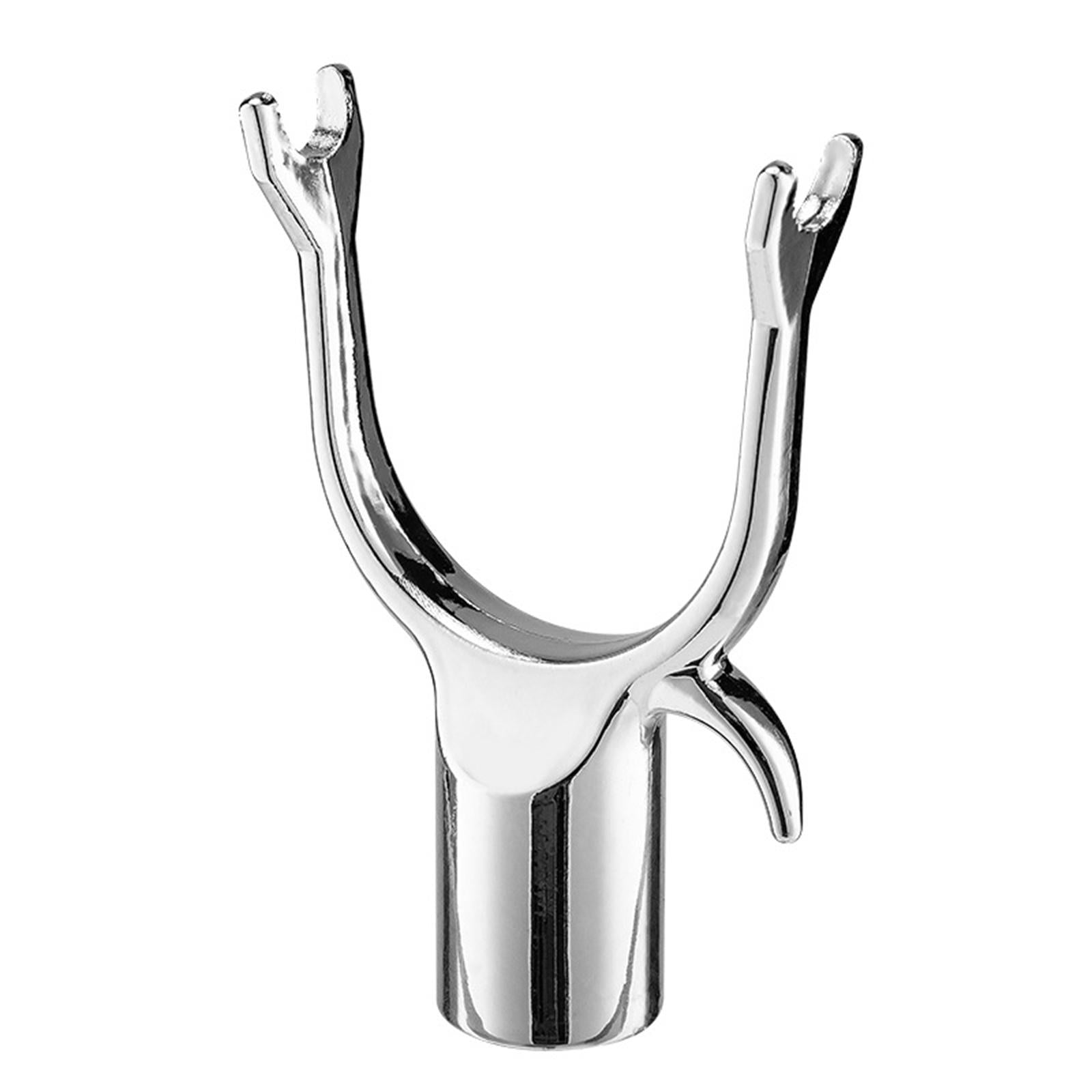 5Pcs Clothes Pole Forks Sturdy Aluminium Alloy Closet Pole Replacement Hooks