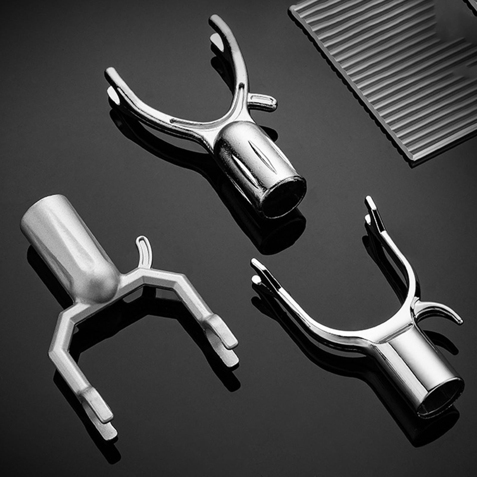 5Pcs Clothes Pole Forks Sturdy Aluminium Alloy Closet Pole Replacement Hooks