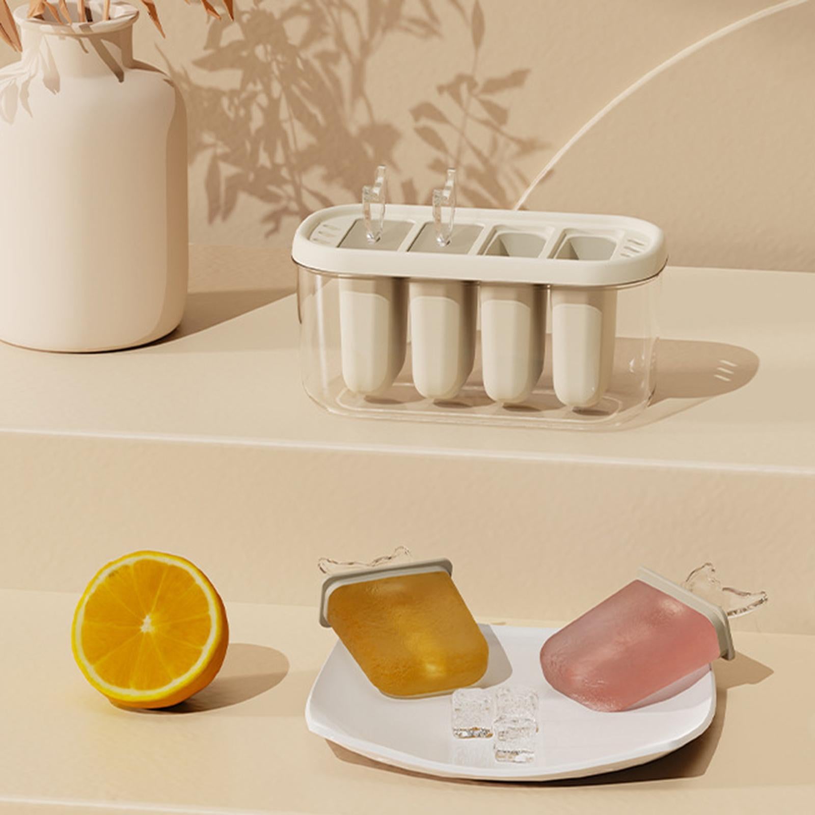 Popsicle Mould Reusable Easy Release Ice Cream Maker for Friends Summer Kids