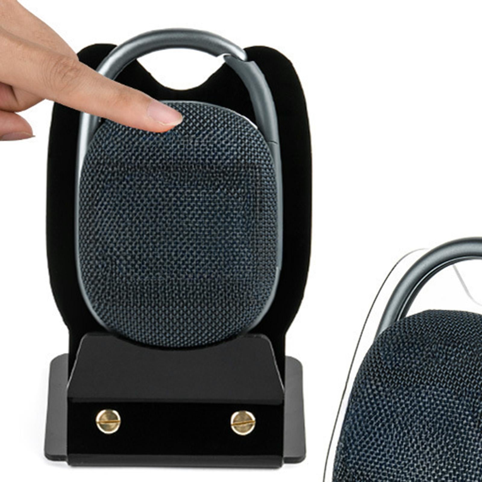 Acrylic Desktop Speaker Stand Display Stand for Small Speakers Clip 4/5 Home Black