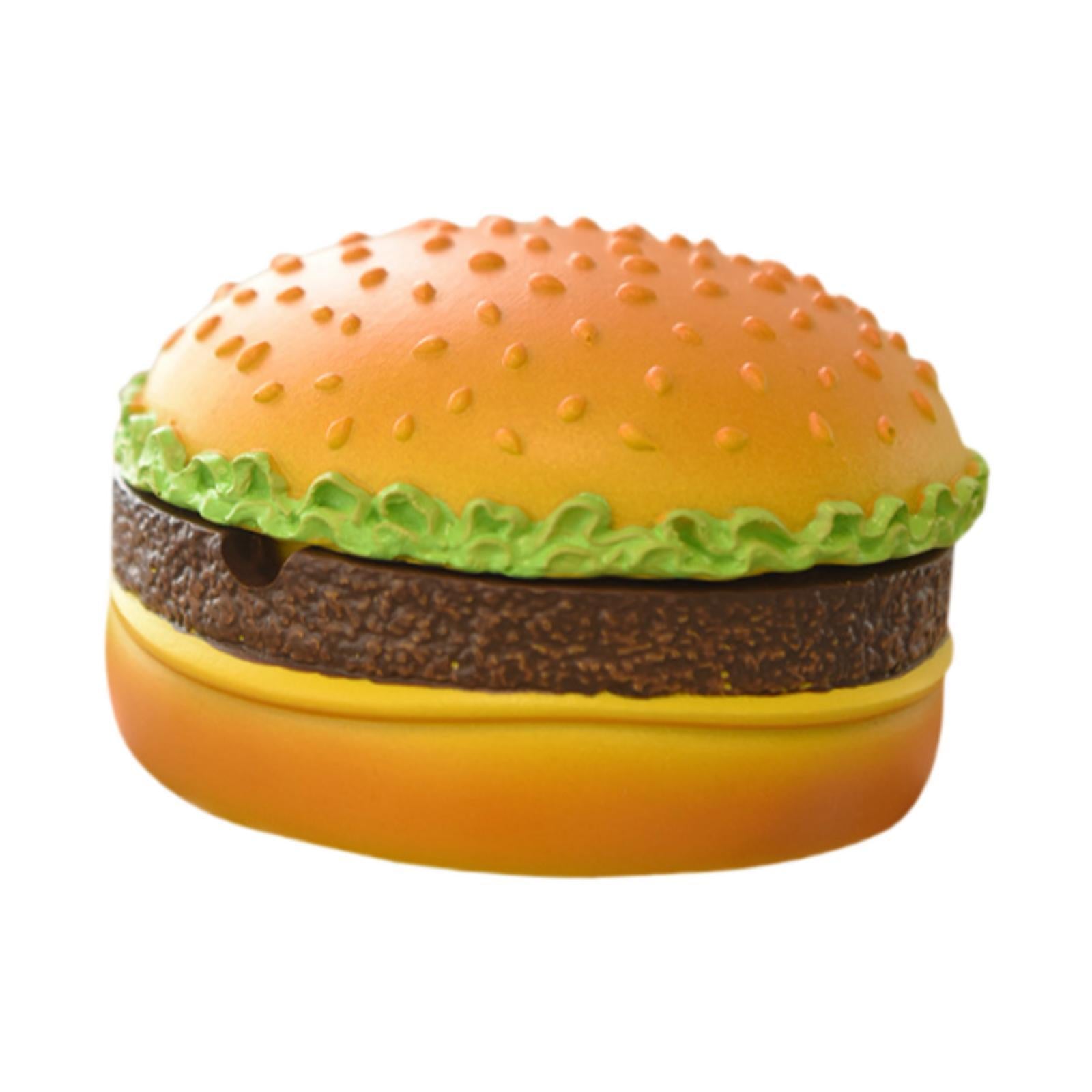Hamburger Shaped Ashtray Modern Craft Cigar Ash Tray for Tabletop Home Patio