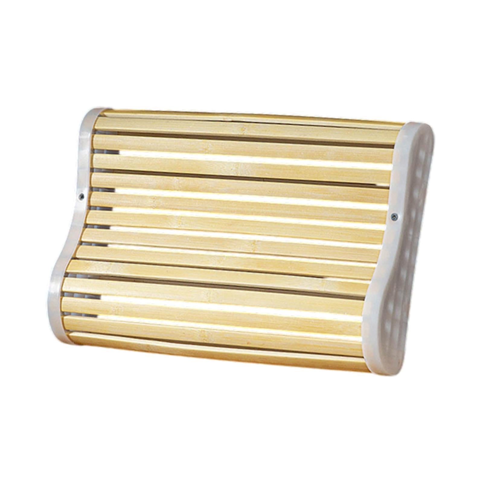 Bamboo Sauna Headrest Pillow Accessories Sauna Backrest for SPA Relaxing Gym 27cmx40cm