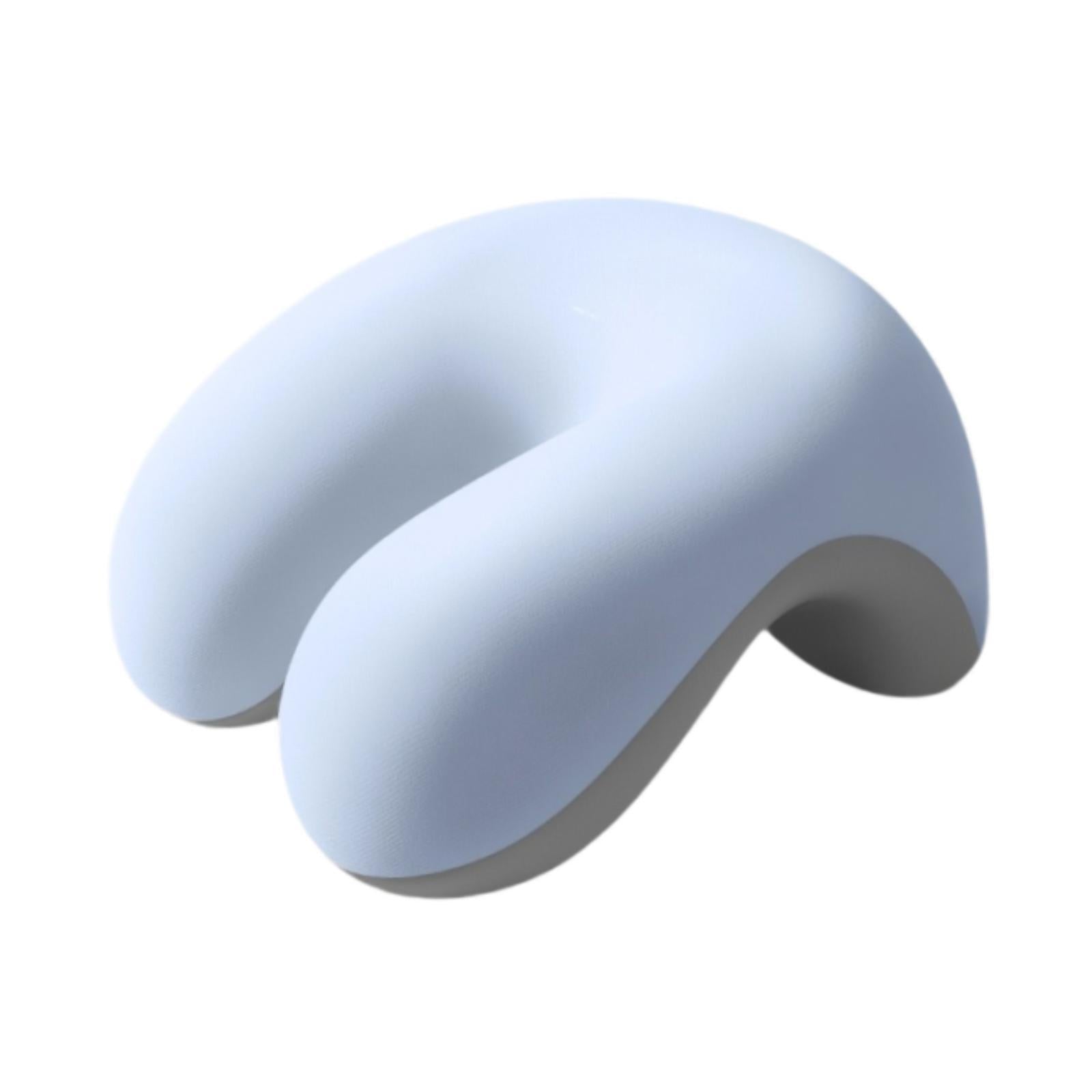 Neck Cushion Non Slip Memory Foam for Men Women Desk Sleeping Napping Pillow blue