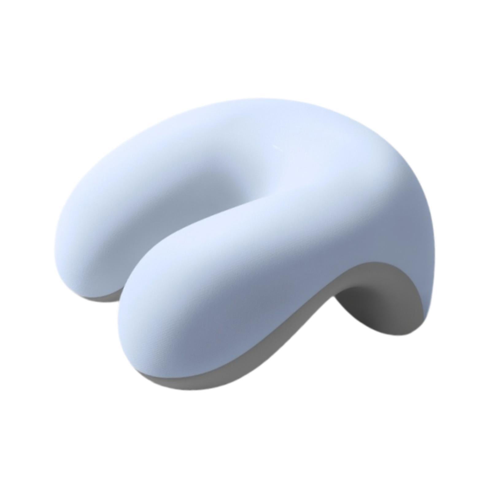 Neck Cushion Non Slip Memory Foam for Men Women Desk Sleeping Napping Pillow blue