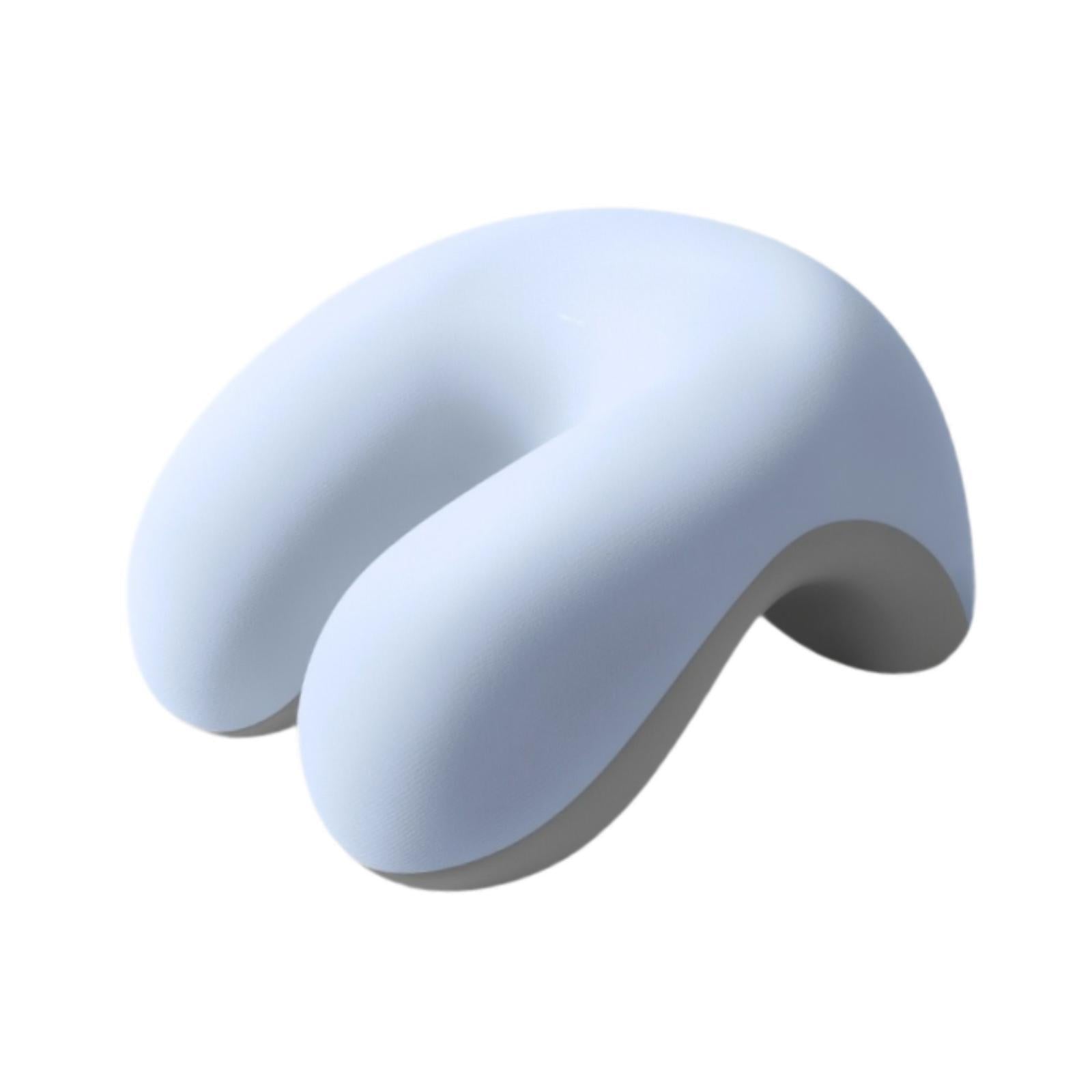 Neck Cushion Non Slip Memory Foam for Men Women Desk Sleeping Napping Pillow blue