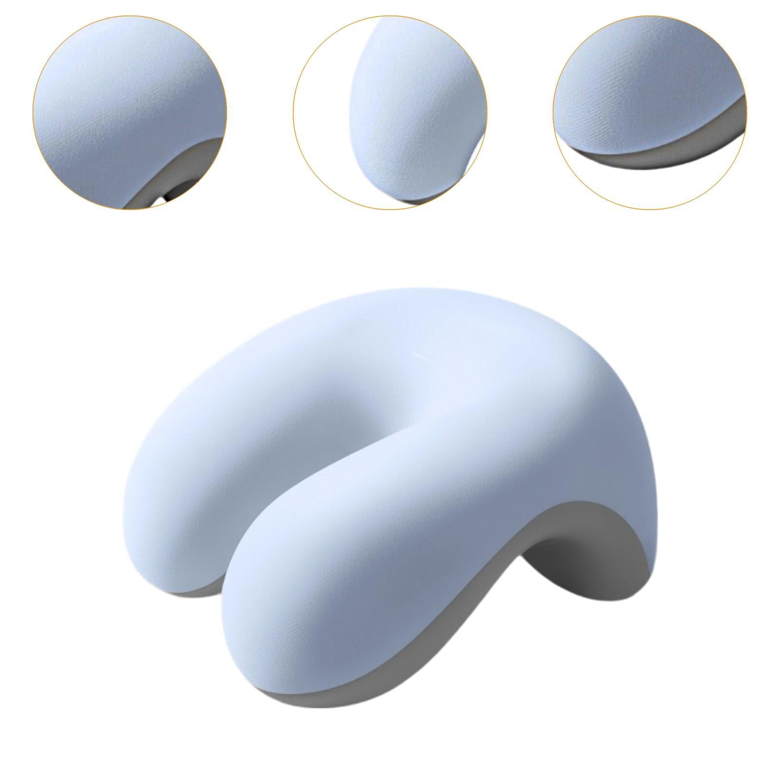 Neck Cushion Non Slip Memory Foam for Men Women Desk Sleeping Napping Pillow blue