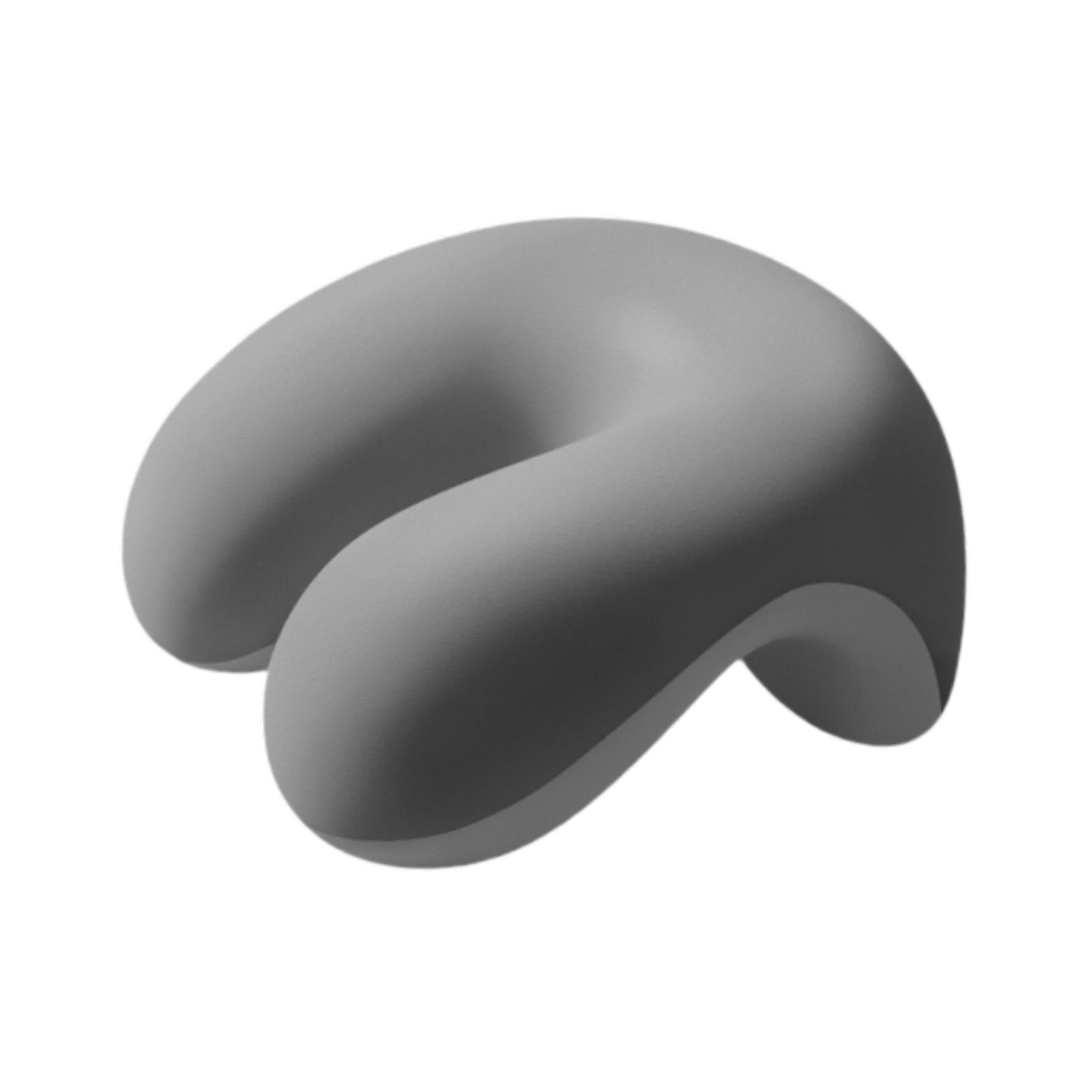 Neck Cushion Non Slip Memory Foam for Men Women Desk Sleeping Napping Pillow Light Gray
