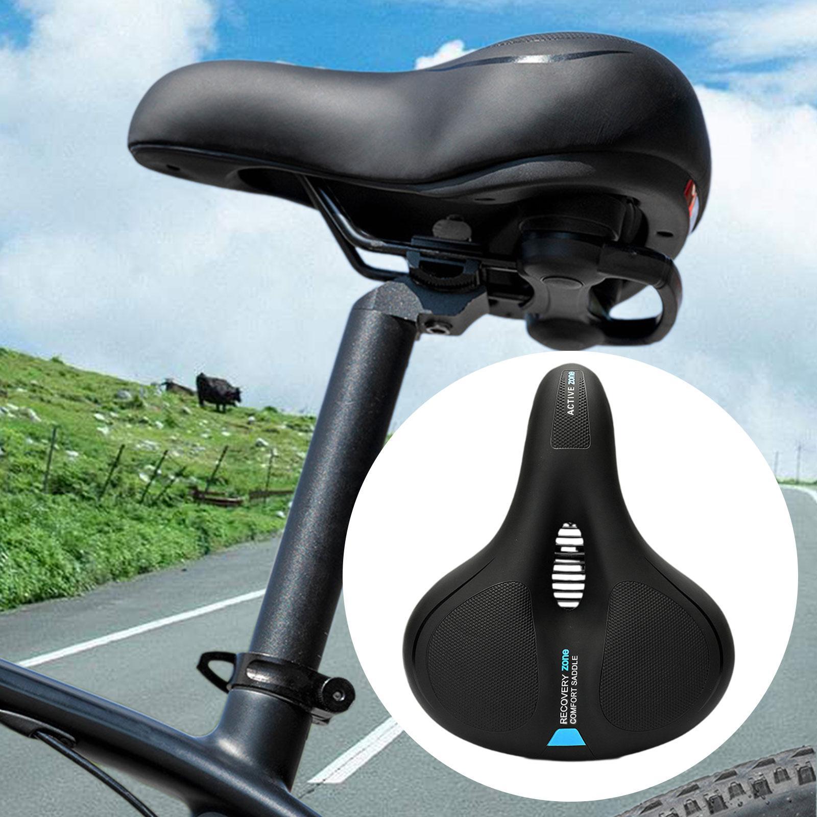 Bike Saddle Multiuse Easy Installation Ergonomic Bicycle Seat for Road Bikes Black Blue