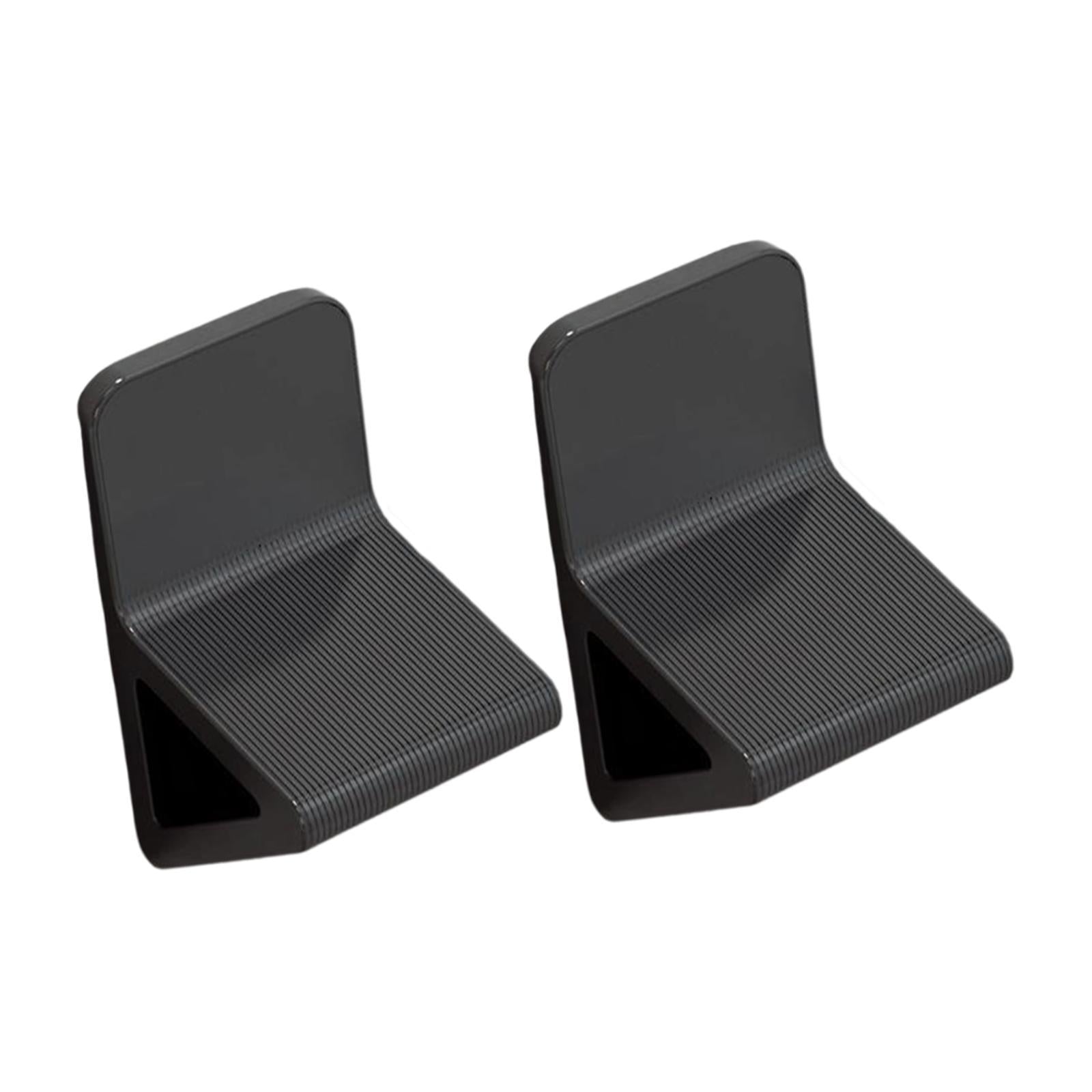 2Pcs Shower Foot Rest Anti Slip Bathroom Foot Pedals for Bathroom Home Black