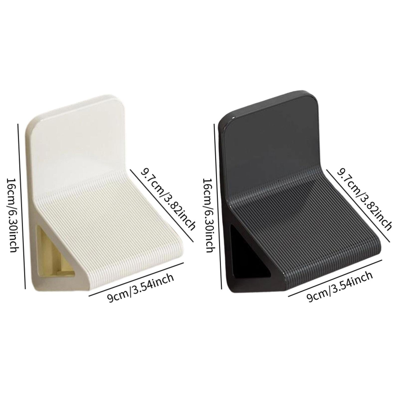 2Pcs Shower Foot Rest Anti Slip Bathroom Foot Pedals for Bathroom Home Milky White Black