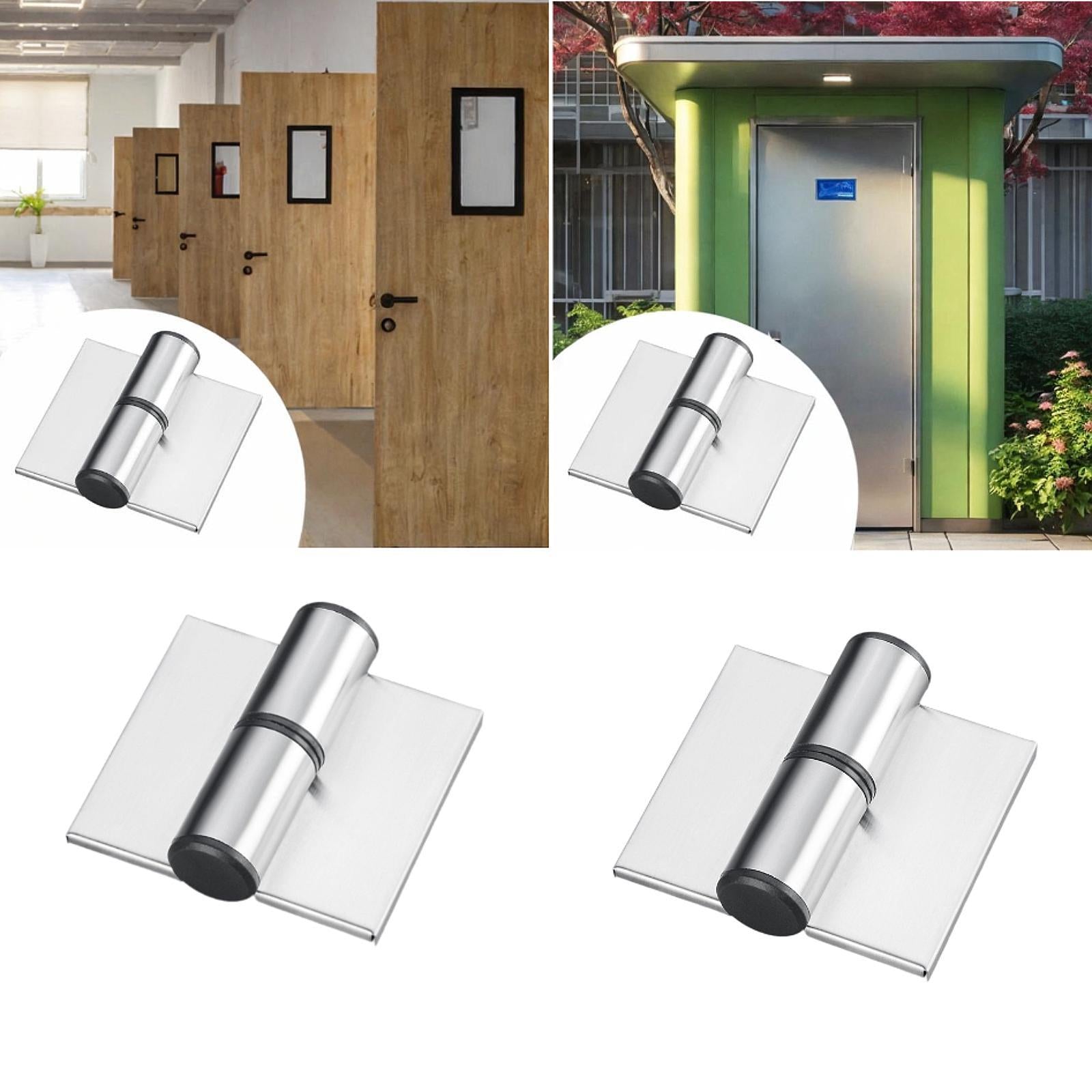 2x Public Toilet Hinge Restroom Partition Door Hinge for Hotel Shopping Mall left