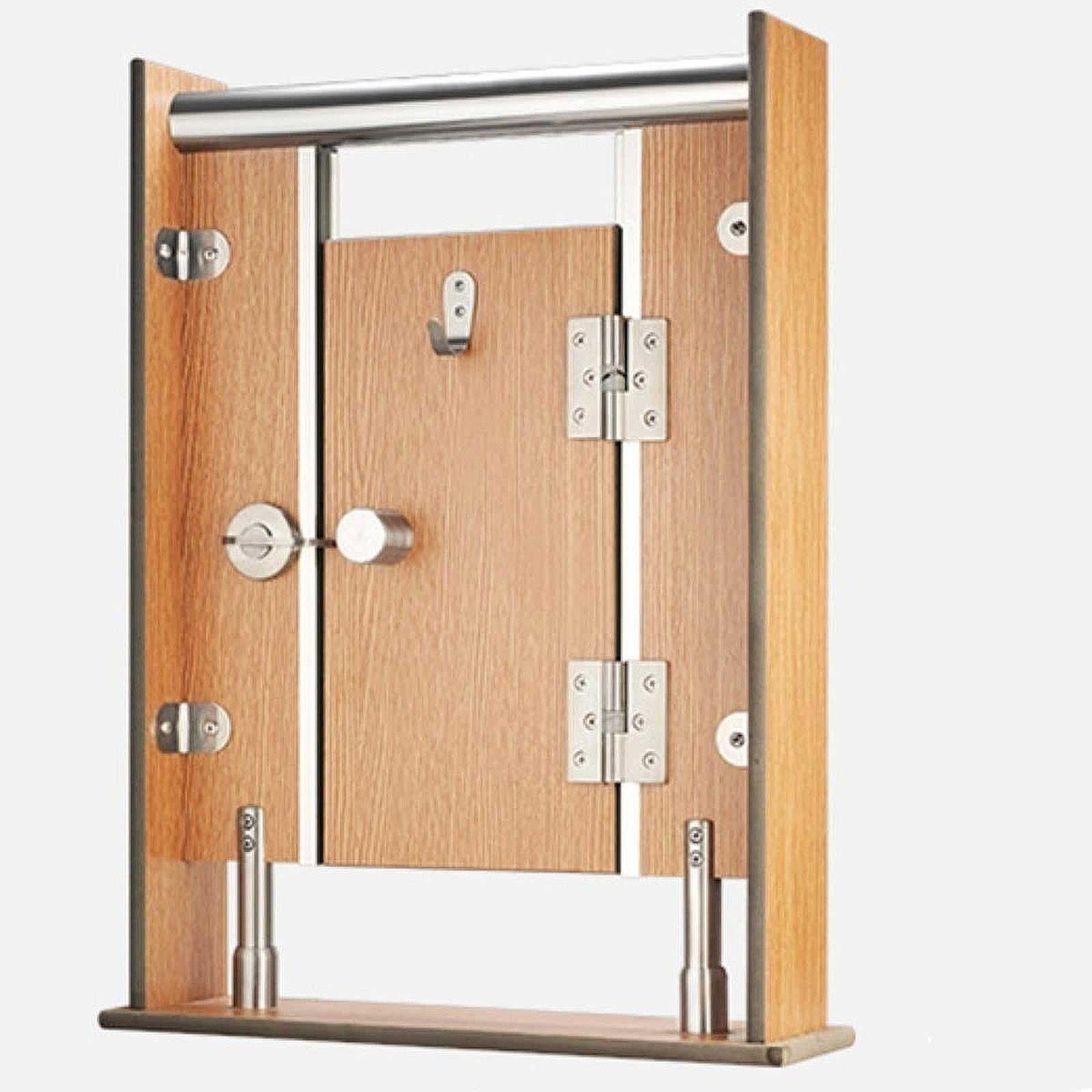 2x Public Toilet Hinge Restroom Partition Door Hinge for Hotel Shopping Mall left