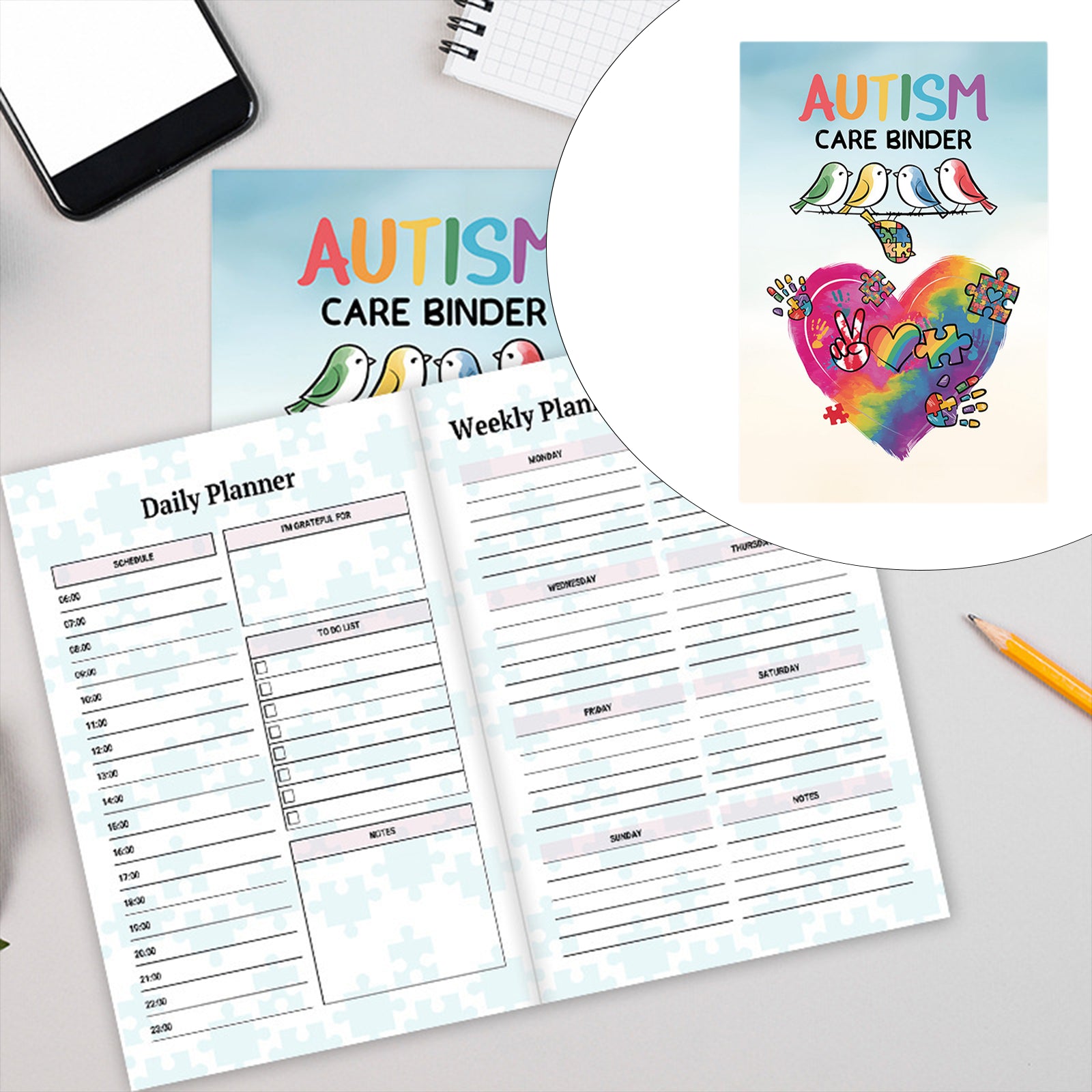 Notebook Schedule Book Learning Supplies Birthday Gifts for Children Planner