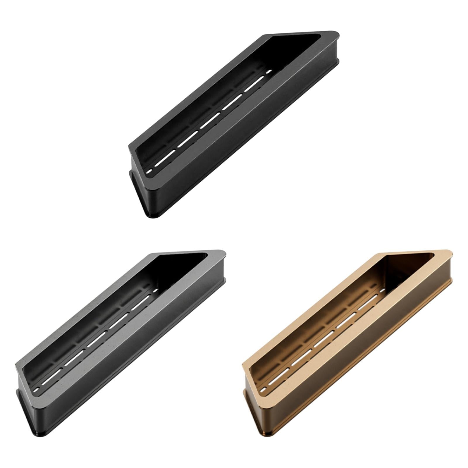 Recessed Pull Mesh Pull Push Door Plate Handle for Barn Hotels Sliding Doors black