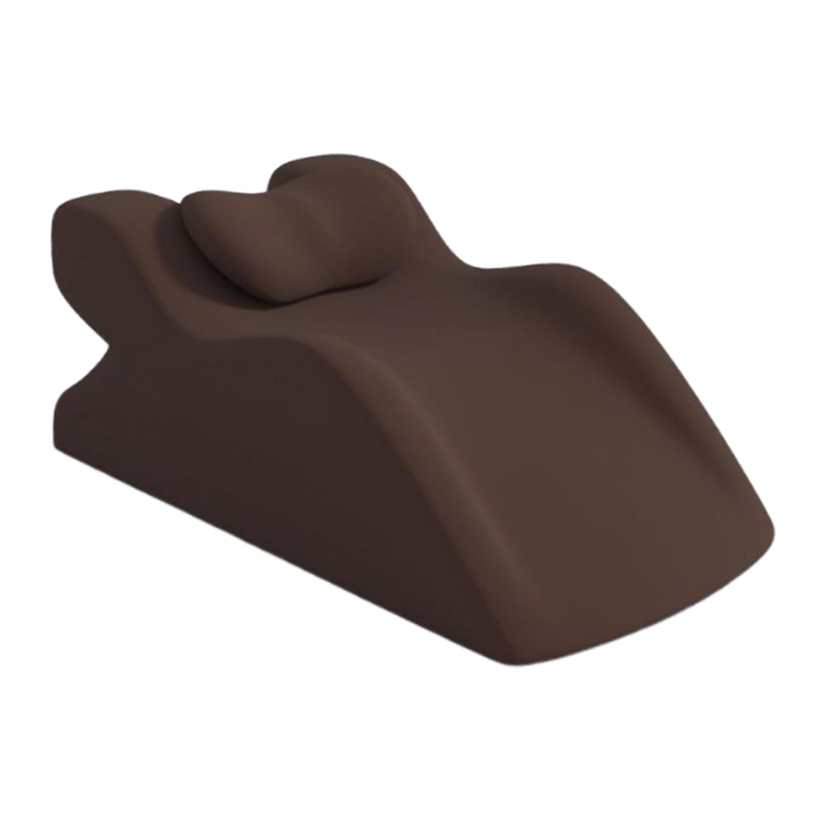 Face Down Pillow Multipurpose Fashion Memory Foam for Dorm Apartment Reading Brown