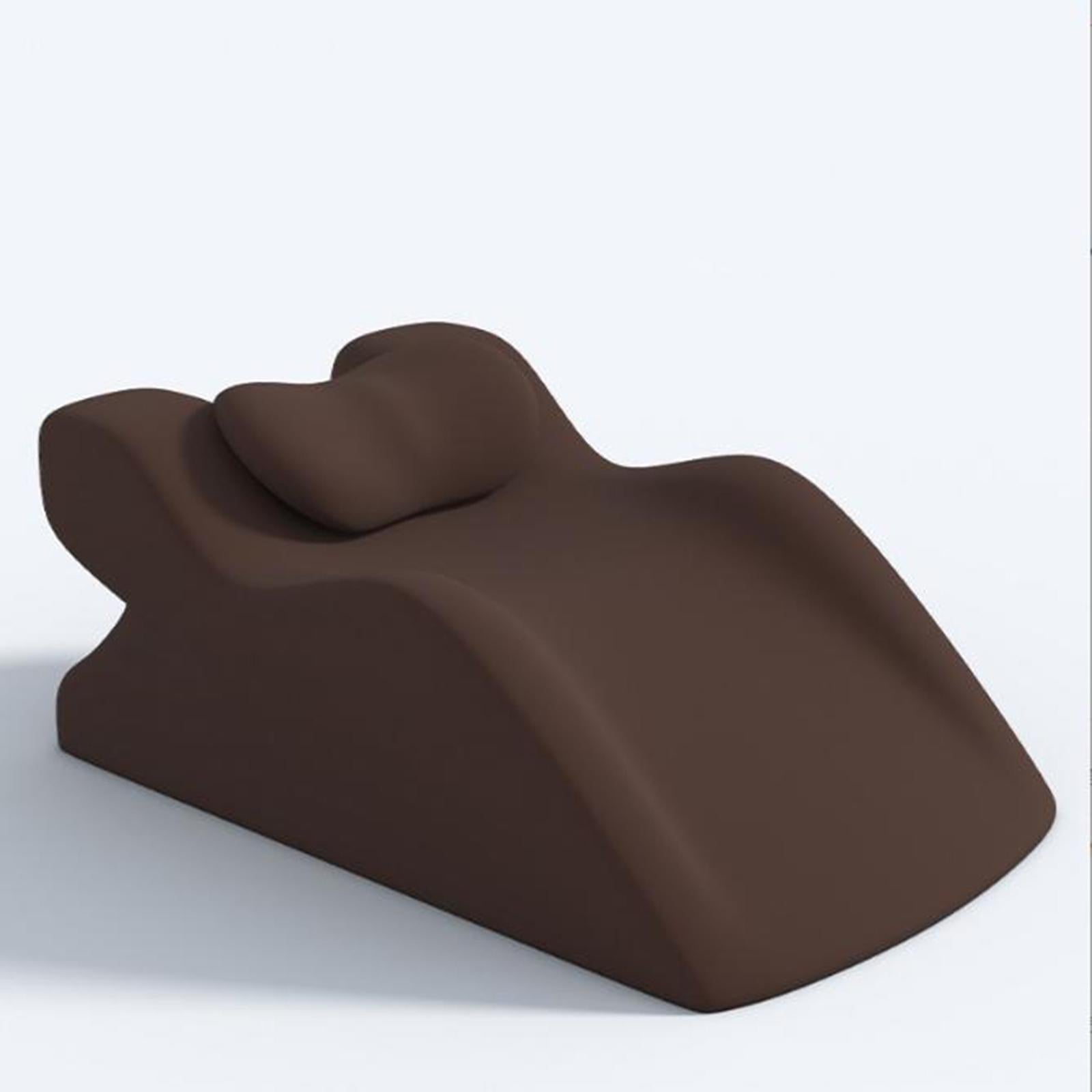 Face Down Pillow Multipurpose Fashion Memory Foam for Dorm Apartment Reading Brown