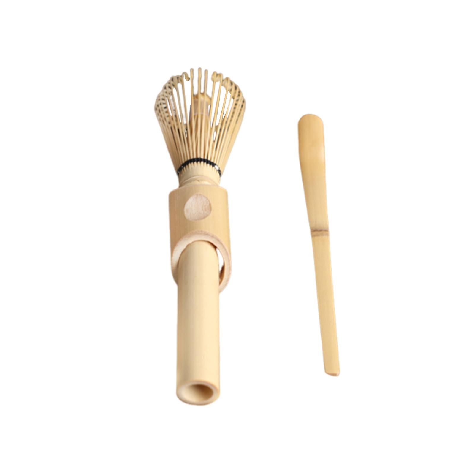 Tea Whisk Bamboo Matcha Utensil with Scoop Traditional for Tea Room Greeting