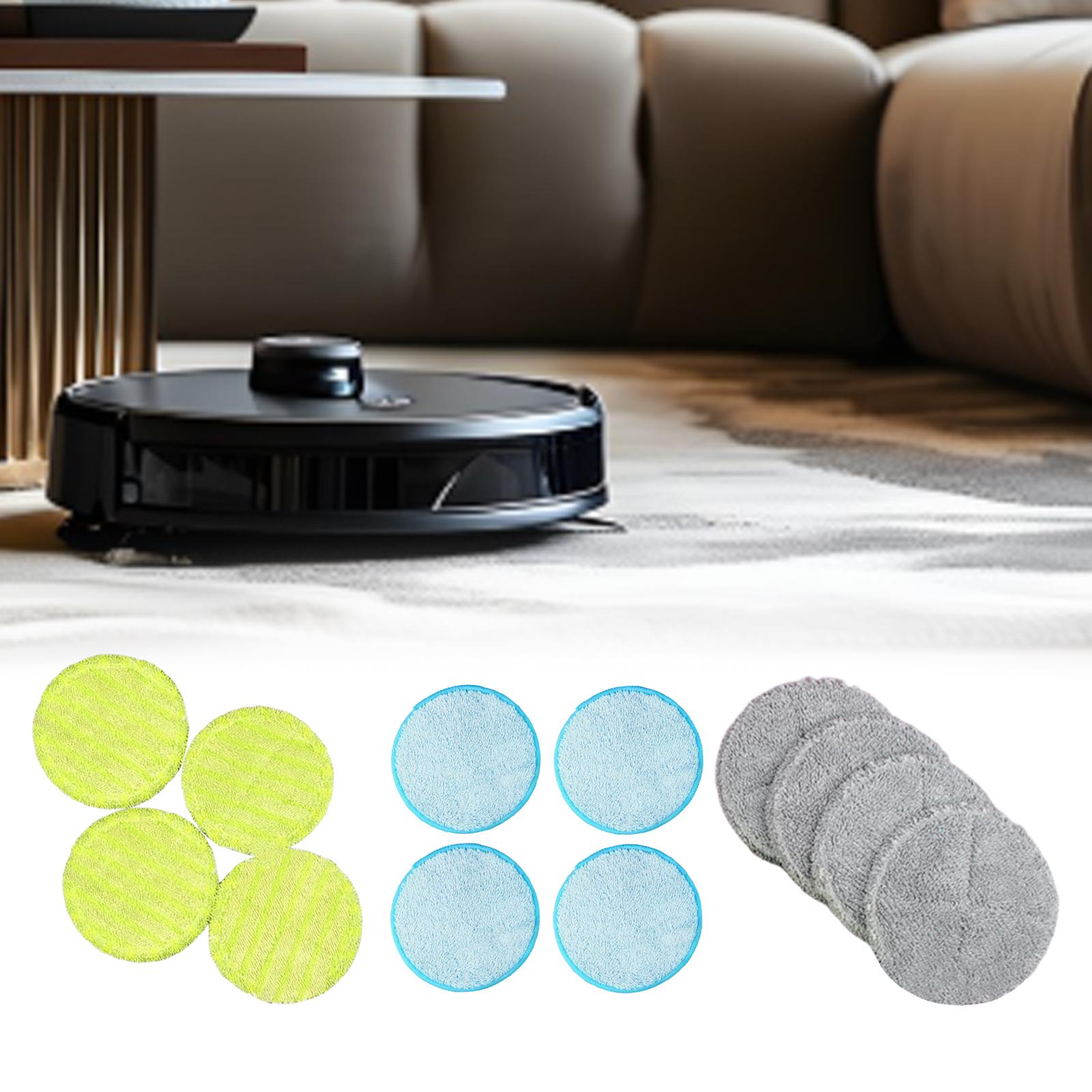 4 Pieces Rotary Mop Replacement Head Machine Washable Refills Mop Replace Head green