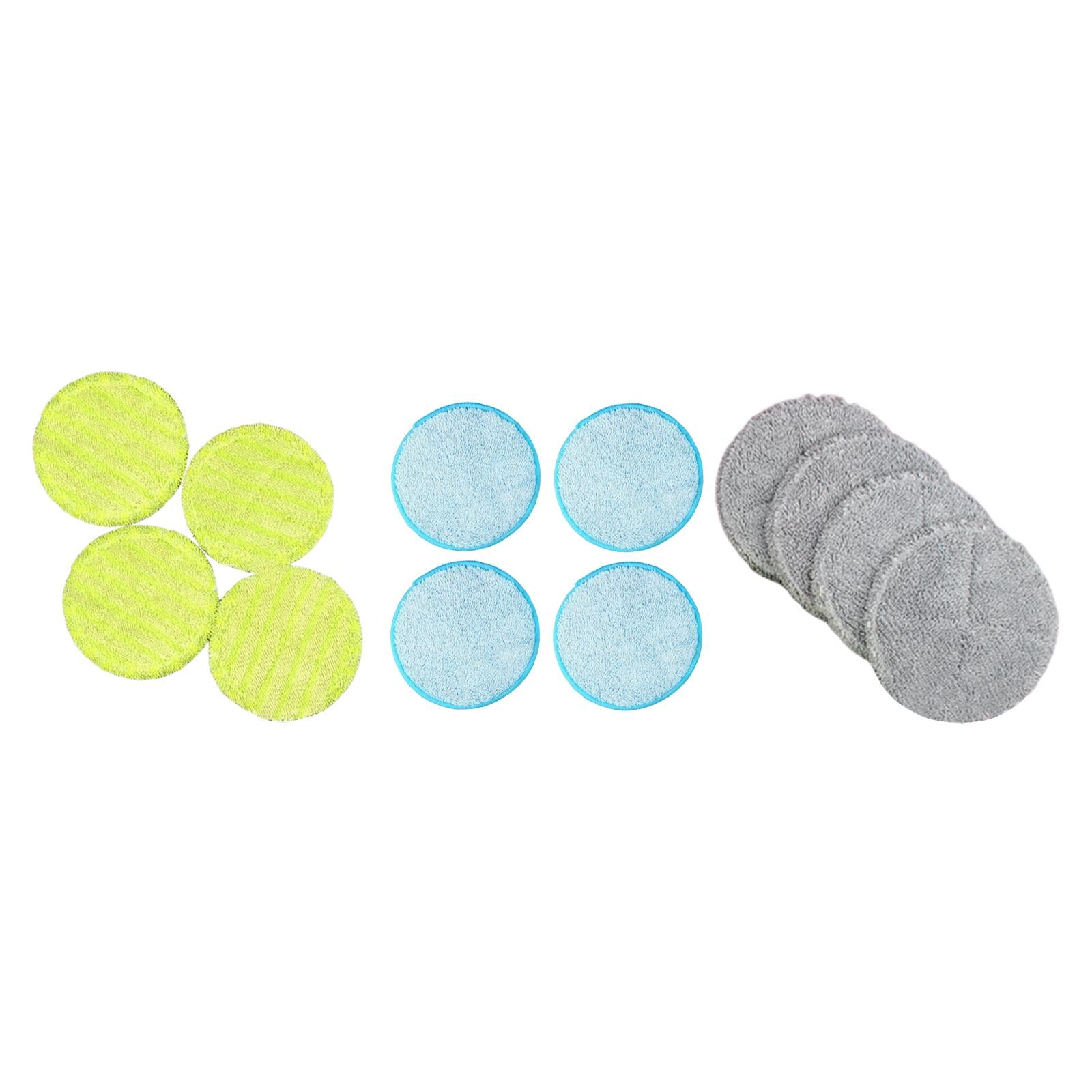 4 Pieces Rotary Mop Replacement Head Machine Washable Refills Mop Replace Head green