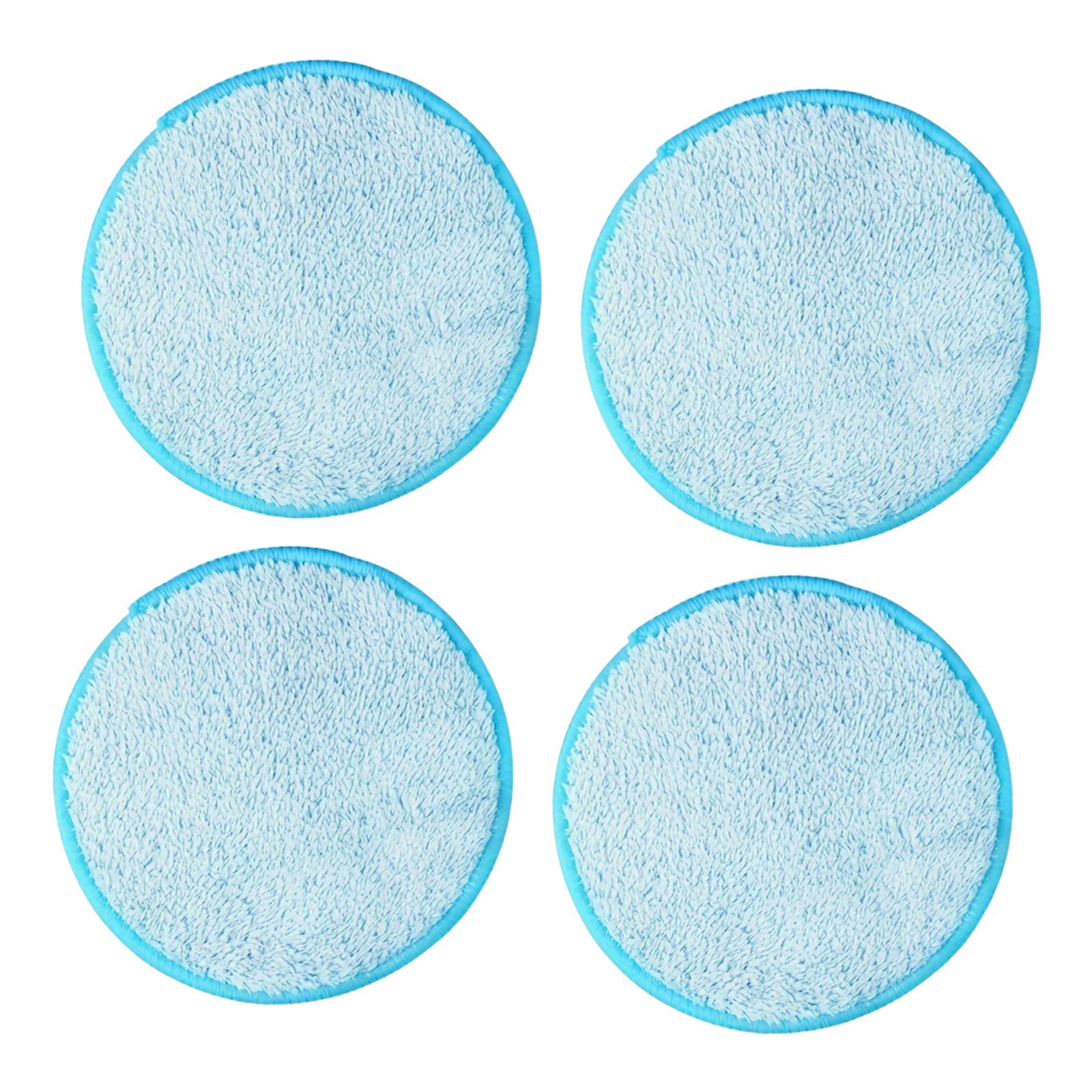 4 Pieces Rotary Mop Replacement Head Machine Washable Refills Mop Replace Head blue