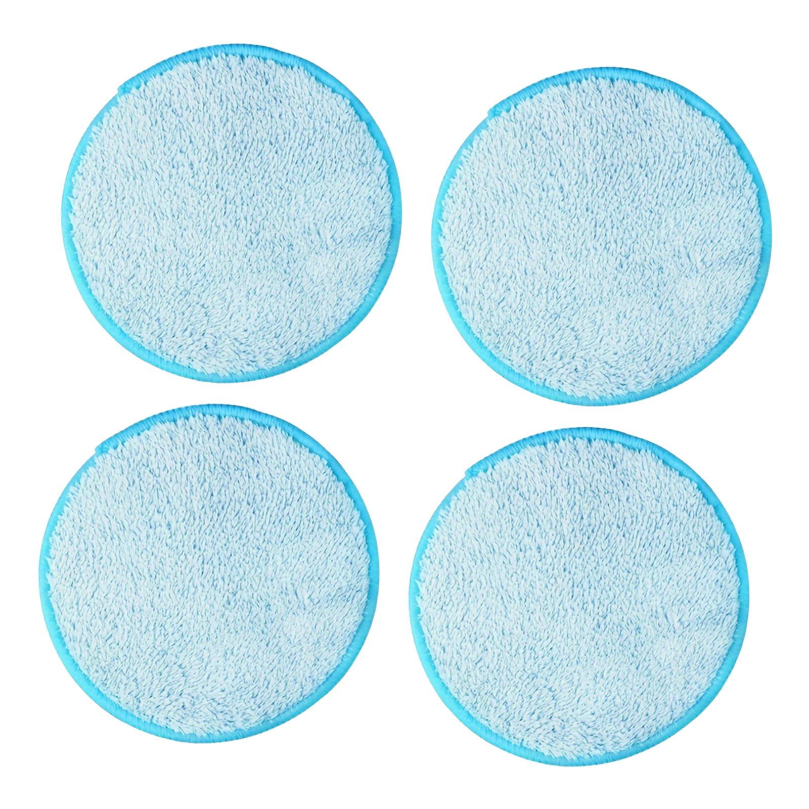4 Pieces Rotary Mop Replacement Head Machine Washable Refills Mop Replace Head blue