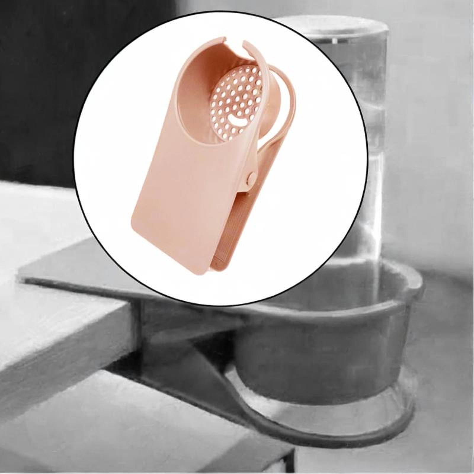 Desk Cup Holder Clip Convenient Table Cup Holder for Gaming Desk Home Office Pink