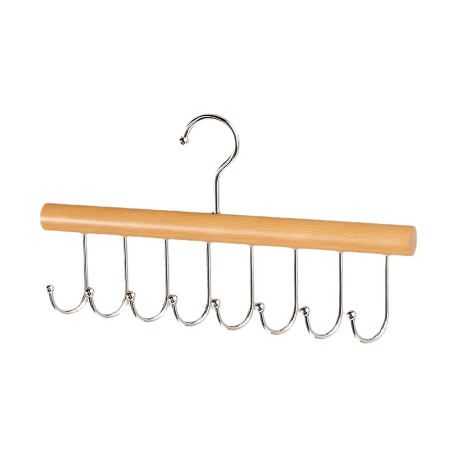 Belt Organizer for Closet Wood Stable Scarf Holder for Scarves Bags Tank Top