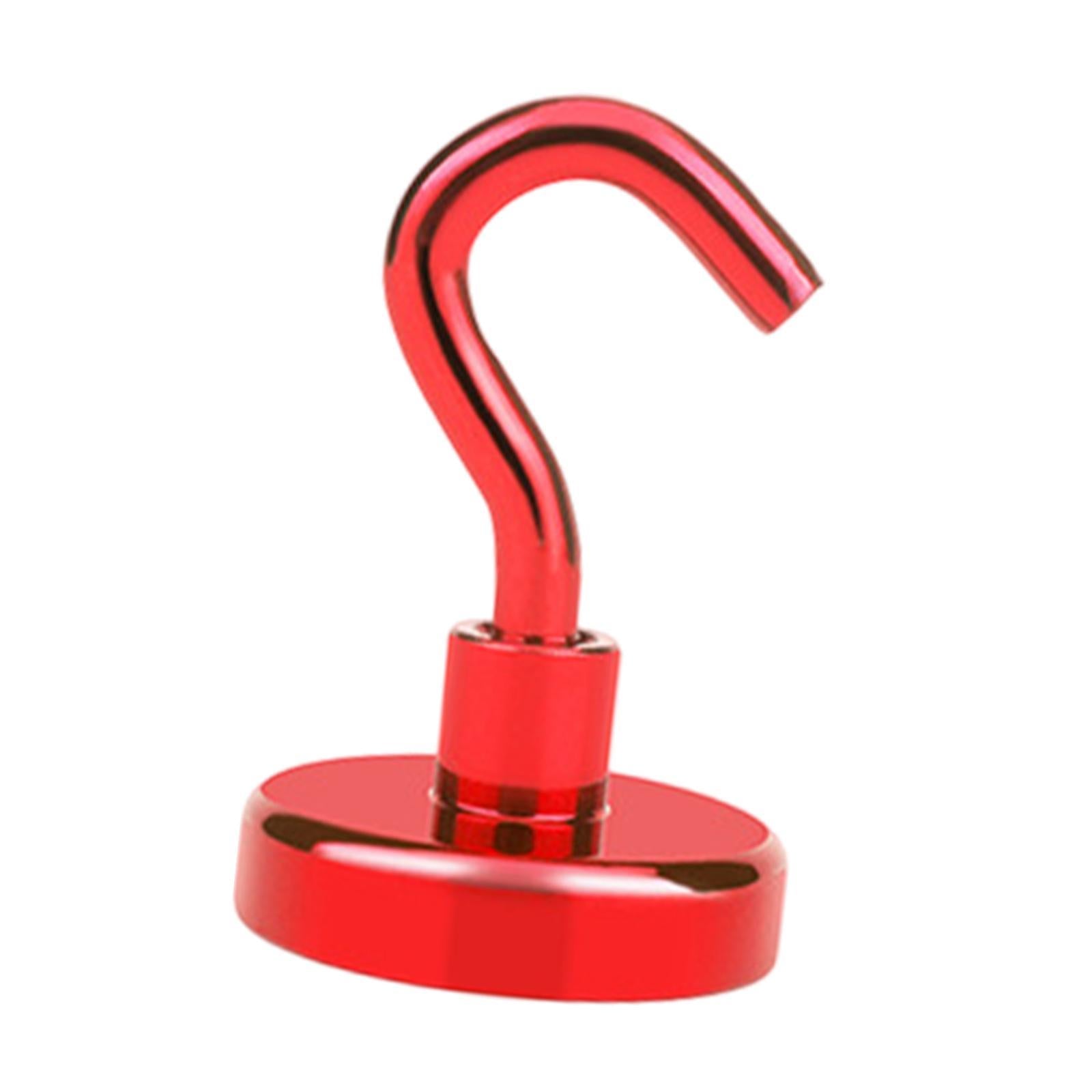20 Pieces Magnetic Hooks Strong Hooks for Cabin Walls Beach Classroom Red