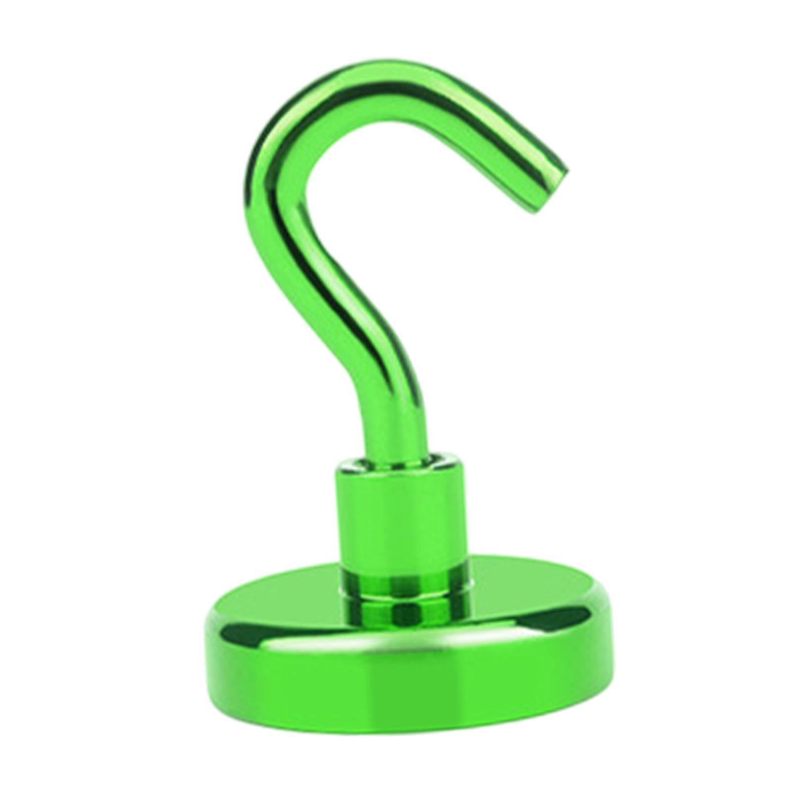 20 Pieces Magnetic Hooks Strong Hooks for Cabin Walls Beach Classroom Green