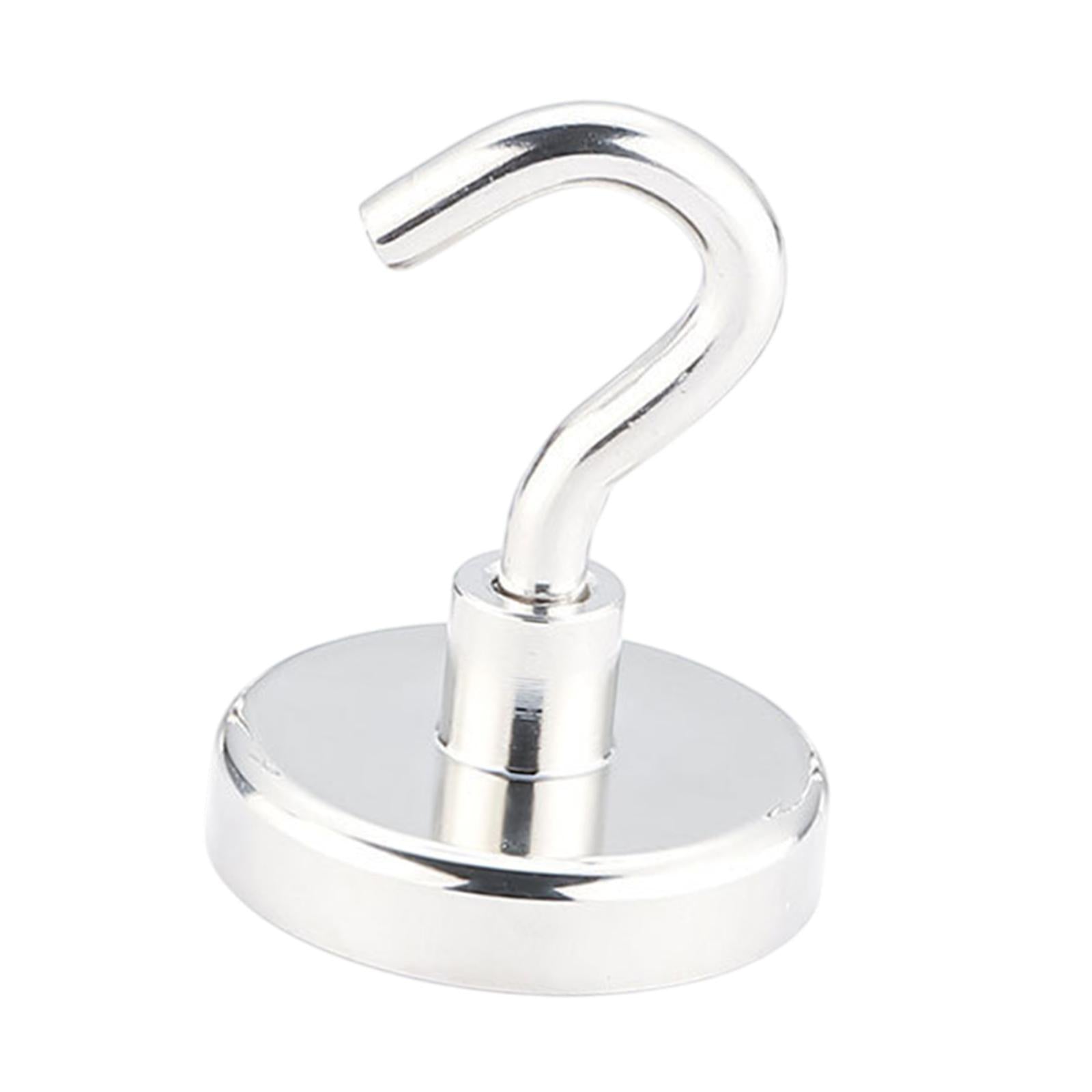 20 Pieces Magnetic Hooks Strong Hooks for Cabin Walls Beach Classroom Silver