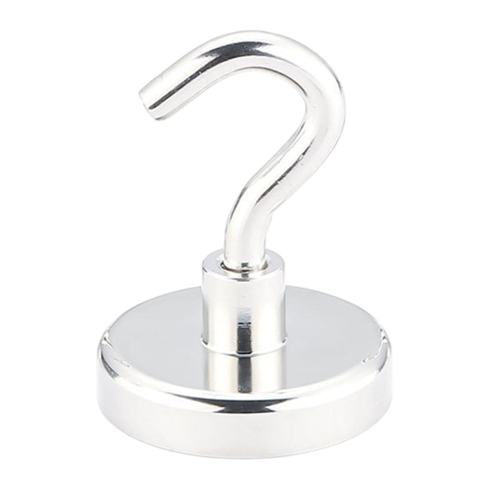 20 Pieces Magnetic Hooks Strong Hooks for Cabin Walls Beach Classroom Silver