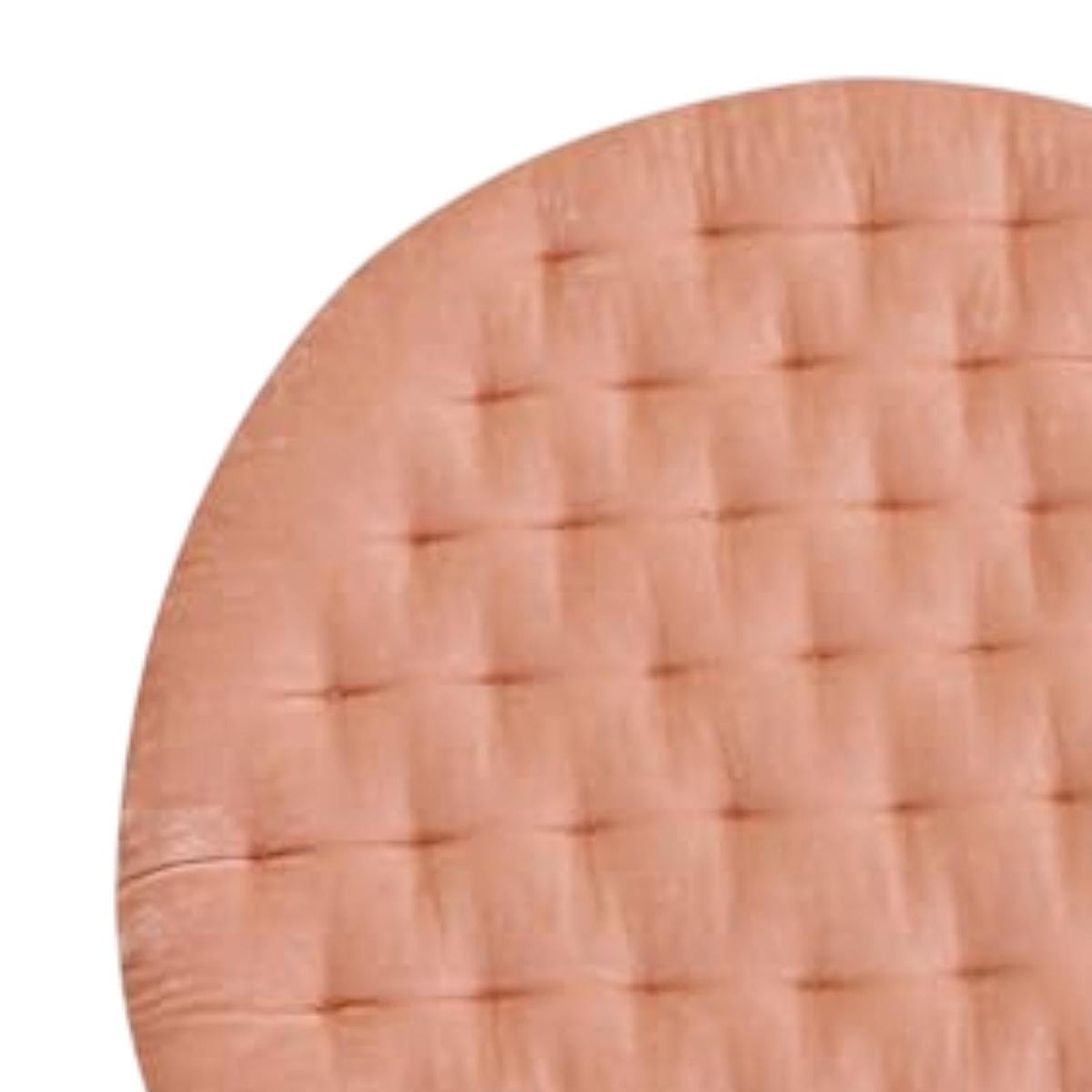 Round Chair Seat Cushion Floor Pouf Decoration for Garden Indoor Living Room Pink