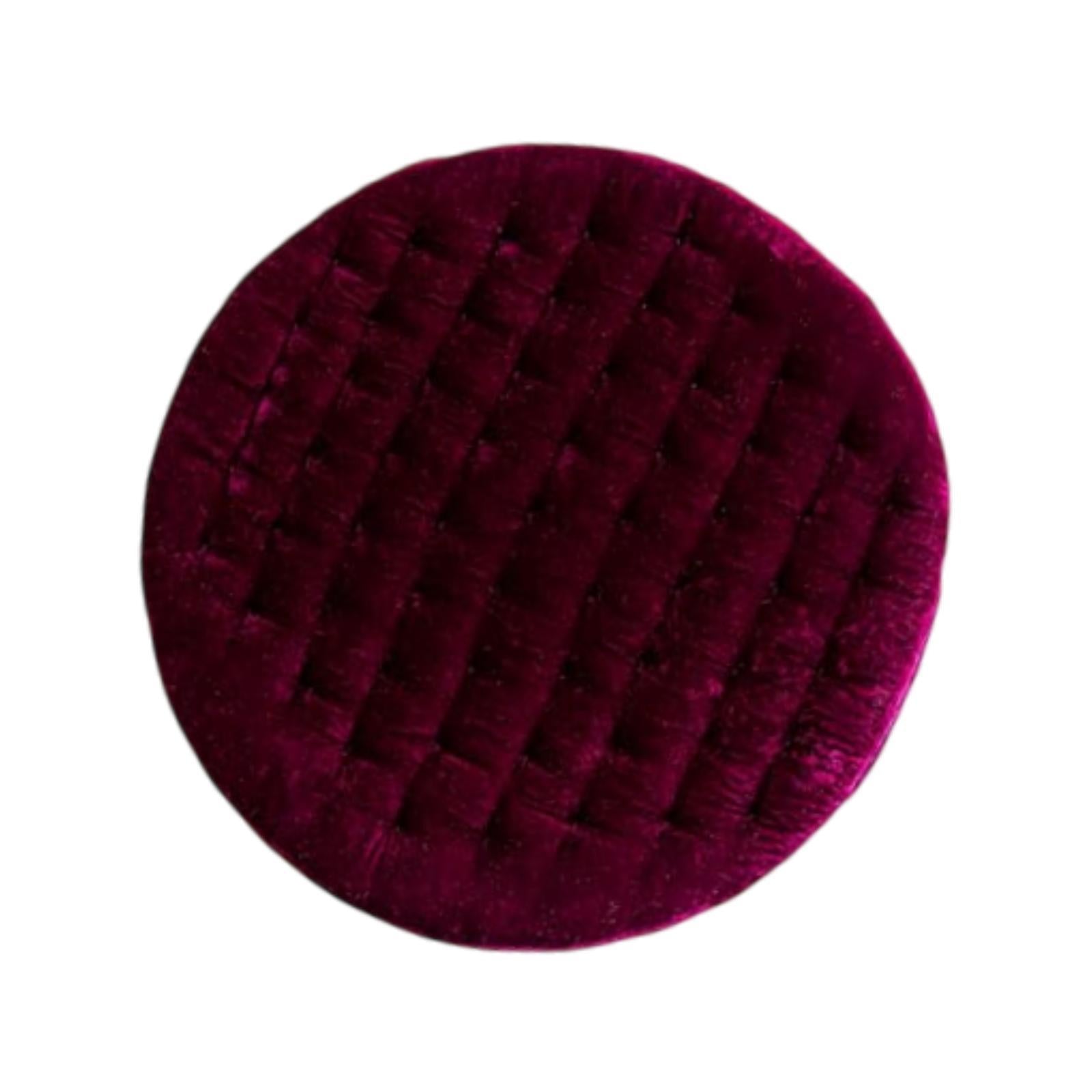 Round Chair Seat Cushion Floor Pouf Decoration for Garden Indoor Living Room Purple