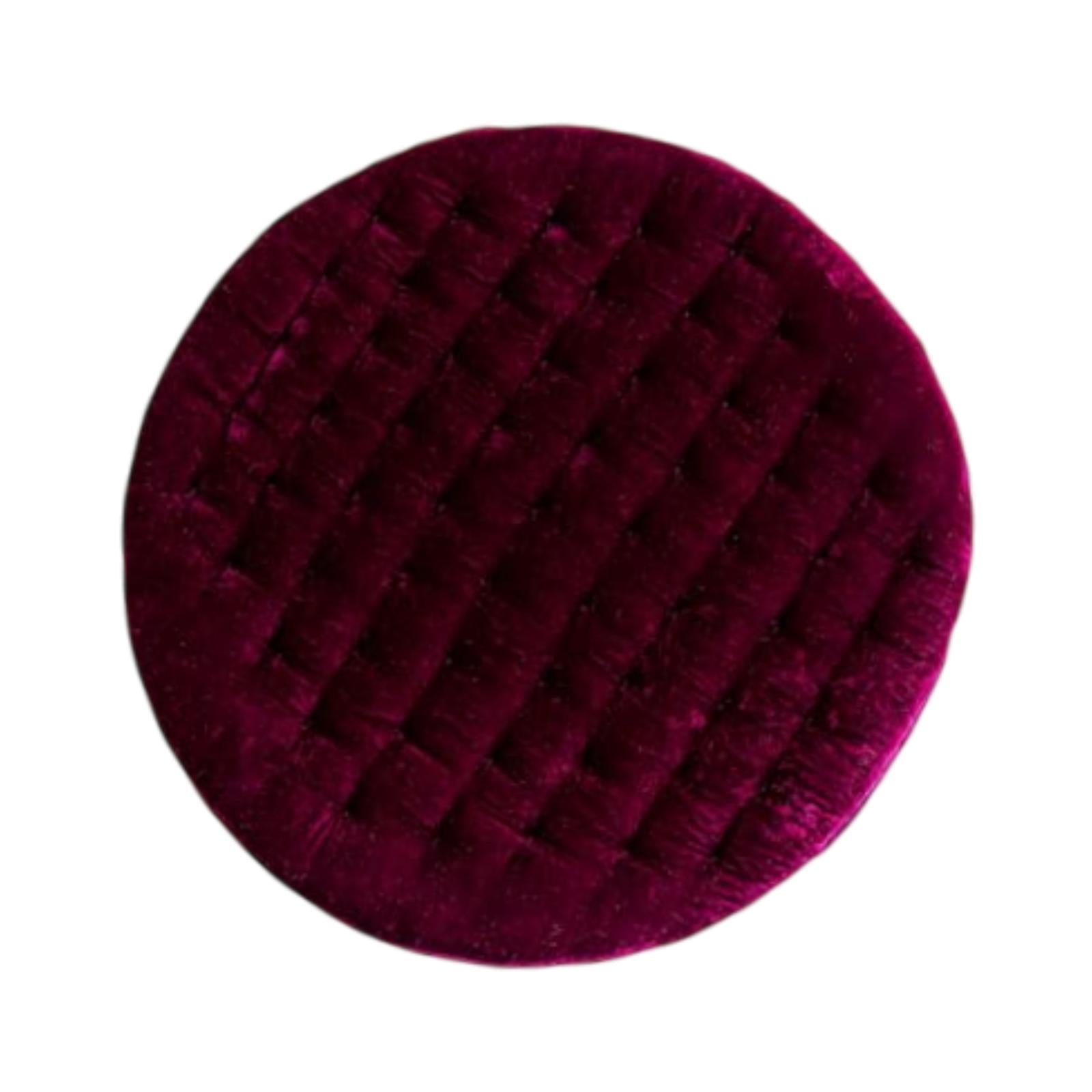 Round Chair Seat Cushion Floor Pouf Decoration for Garden Indoor Living Room Purple
