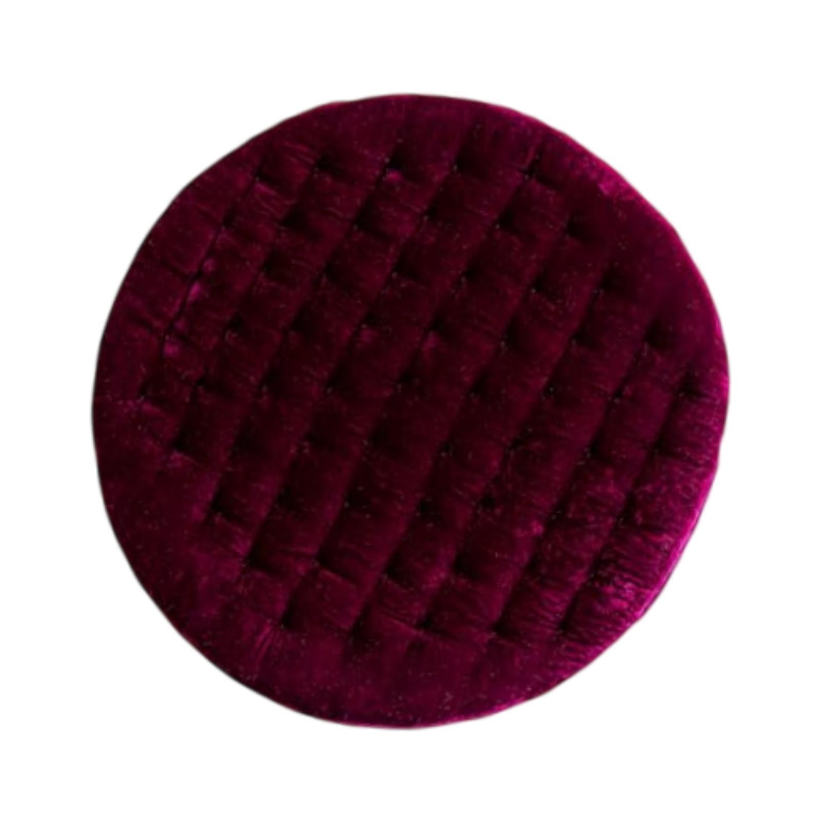 Round Chair Seat Cushion Floor Pouf Decoration for Garden Indoor Living Room Purple