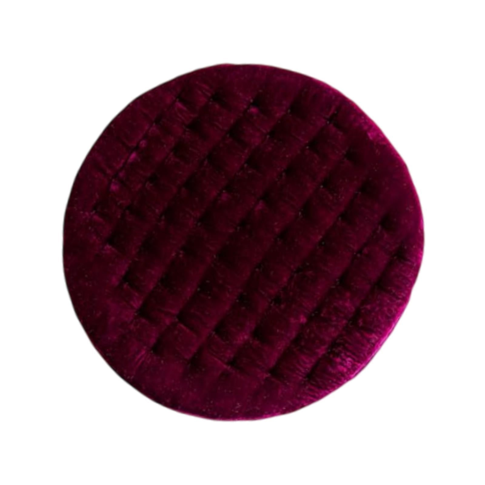 Round Chair Seat Cushion Floor Pouf Decoration for Garden Indoor Living Room Purple