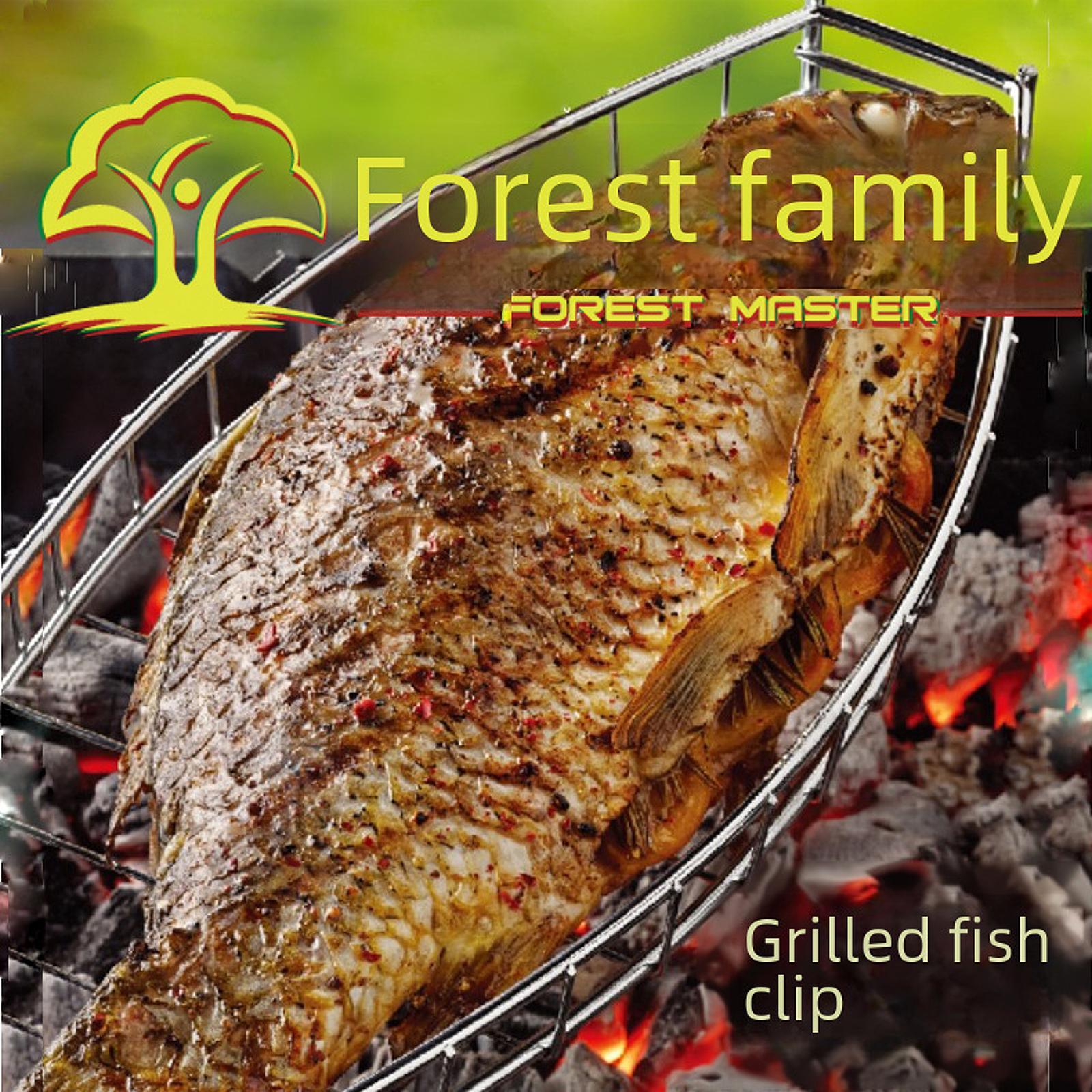 Grilled Fish Clip Portable Barbecue Grill Basket for Cooking Picnic Barbecue
