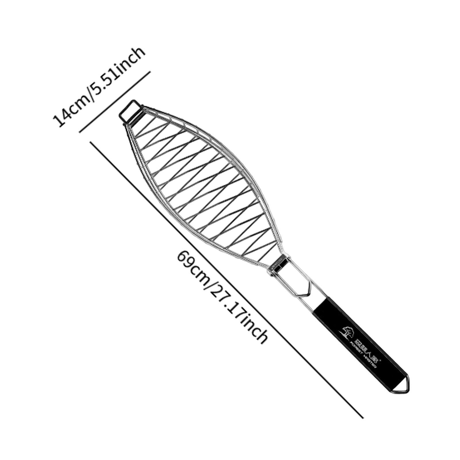 Grilled Fish Clip Portable Barbecue Grill Basket for Cooking Picnic Barbecue