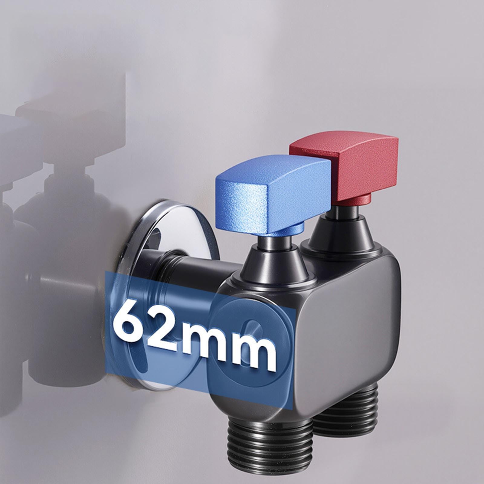 1in 2 out Double Control Valve Multifunctional Independent Switch Accessories Red Blue Gray