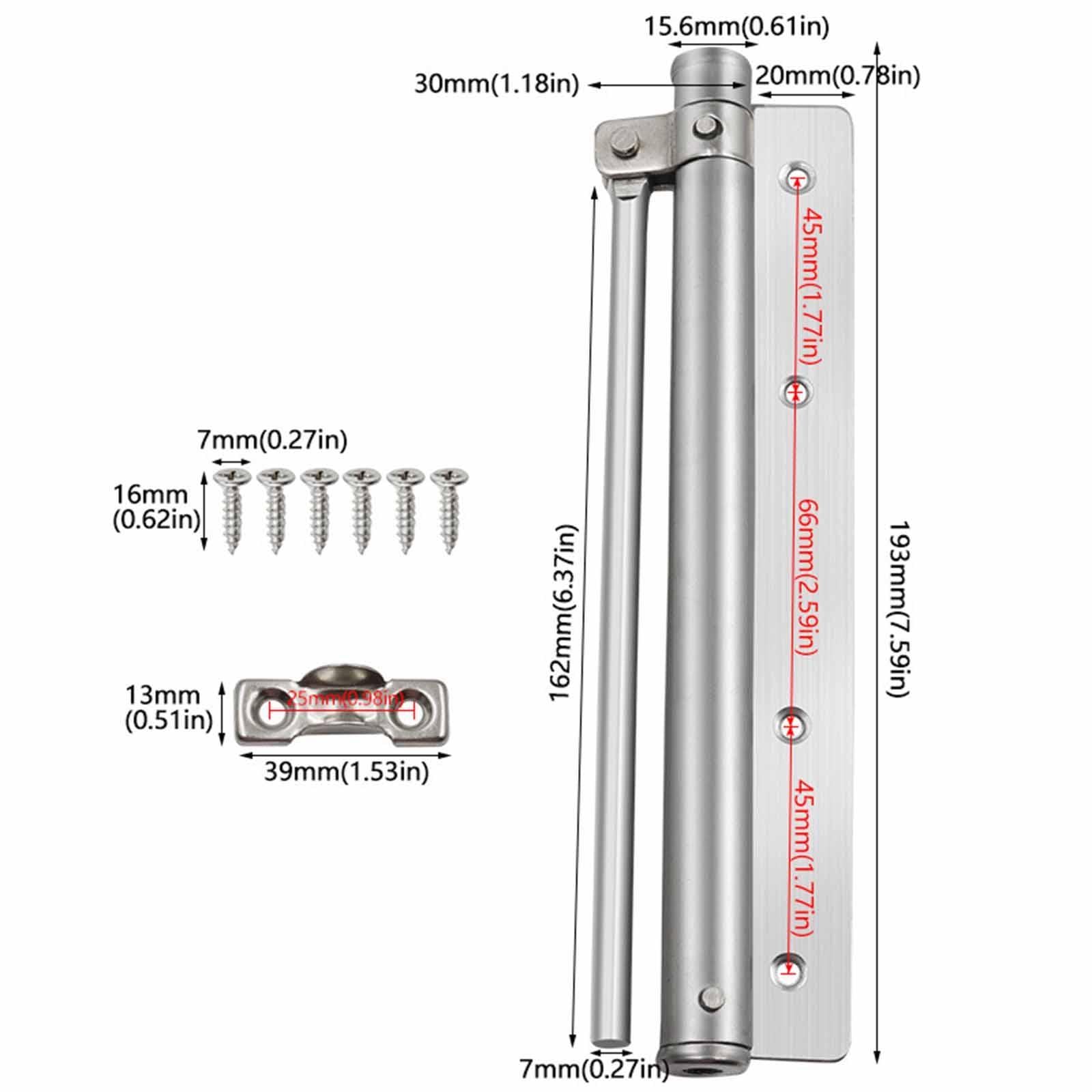 Home Automatic Door Closer Security Silent for Residential Garage Commercial