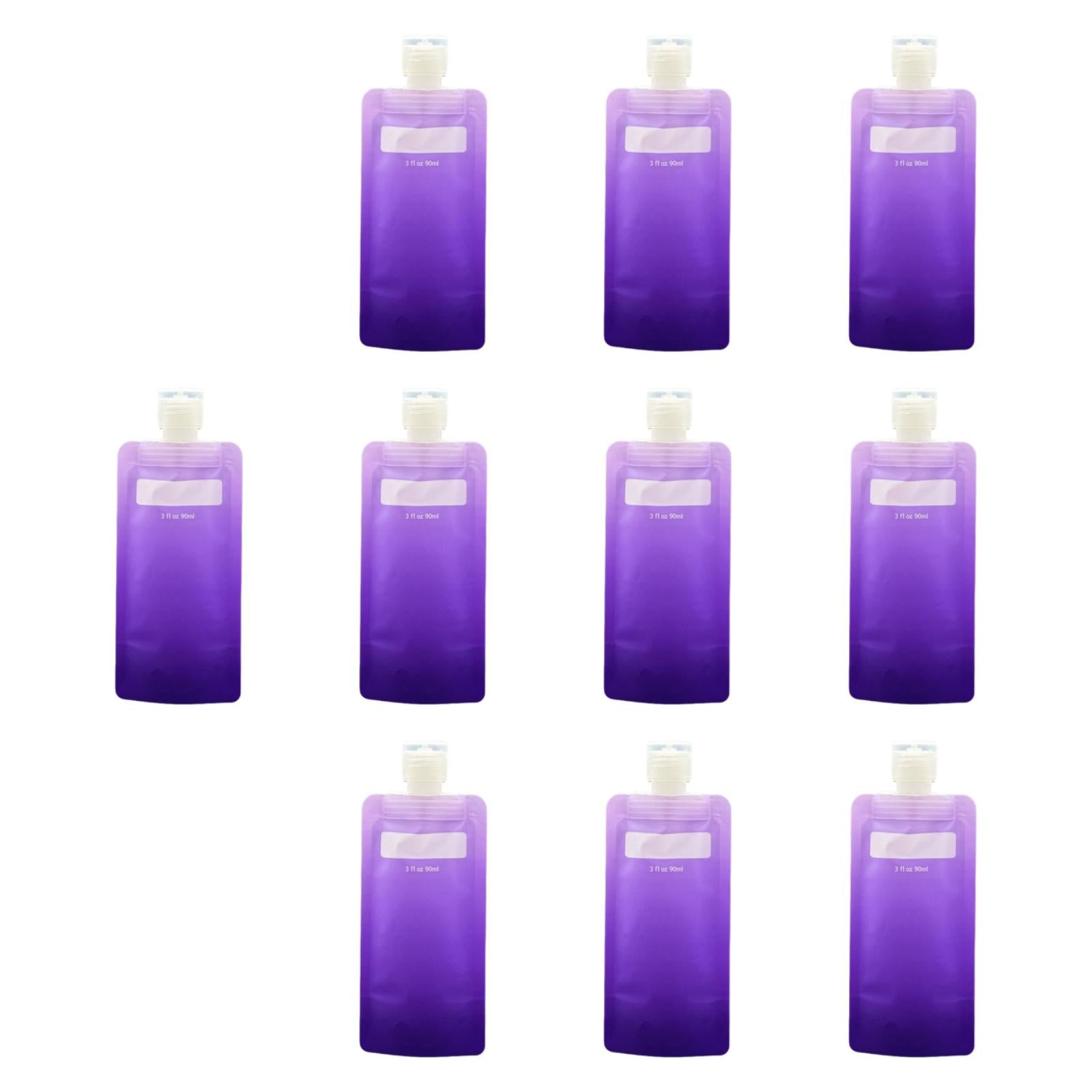Liquid Packaging Bag 90ml Liquid Container for Shampoo Soap Men Women Purple