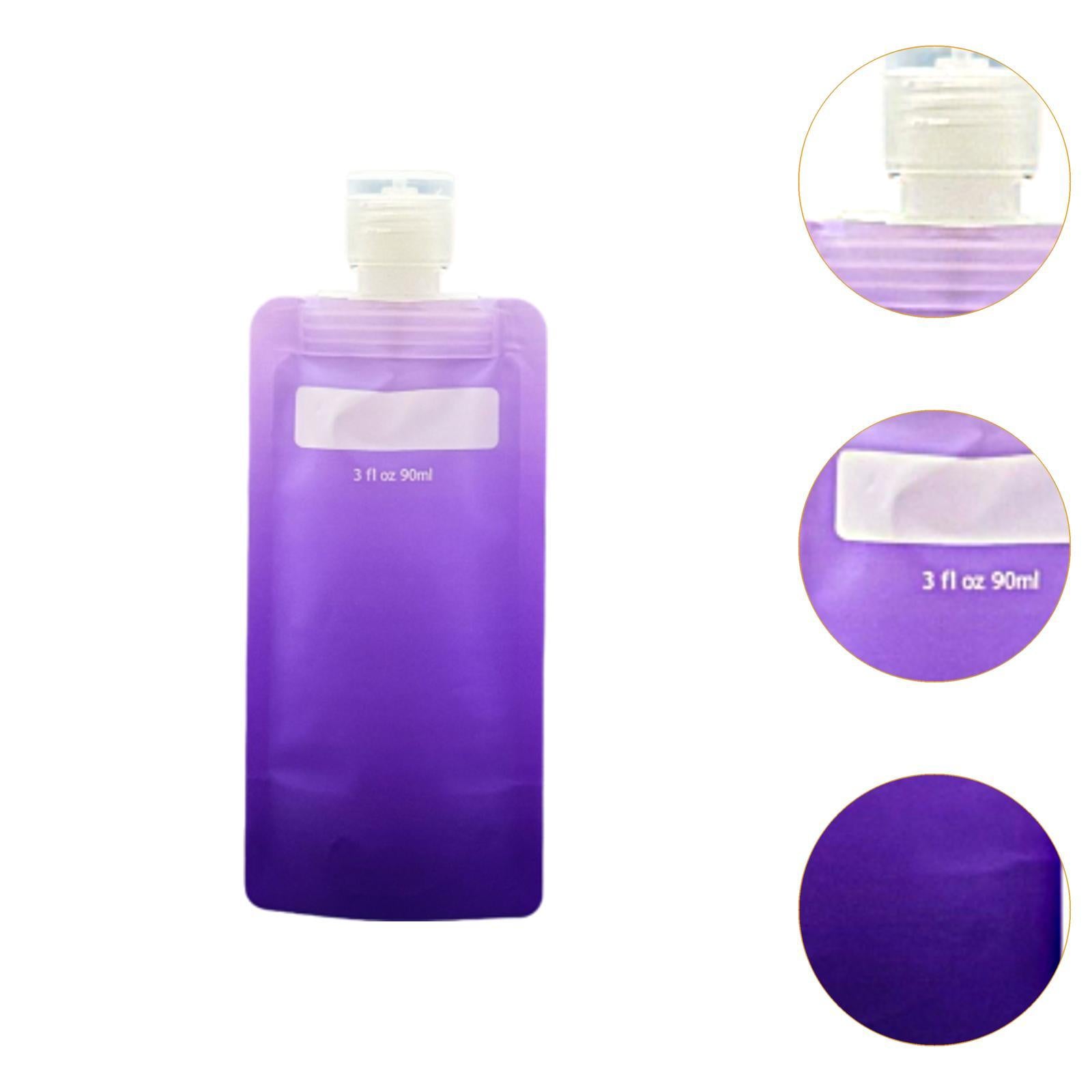 Liquid Packaging Bag 90ml Liquid Container for Shampoo Soap Men Women Purple
