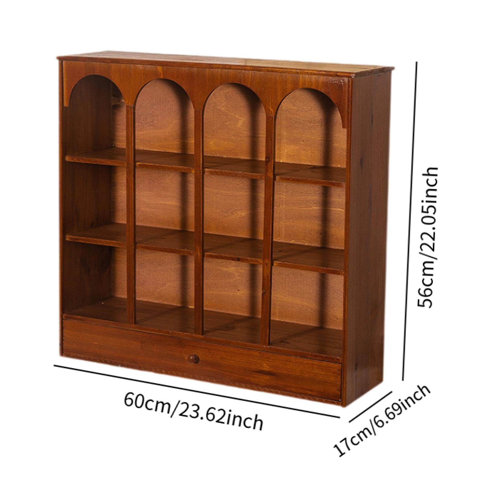 Vintage Countertop Cabinet Retro Tabletop for Bathroom Countertops Cosmetics