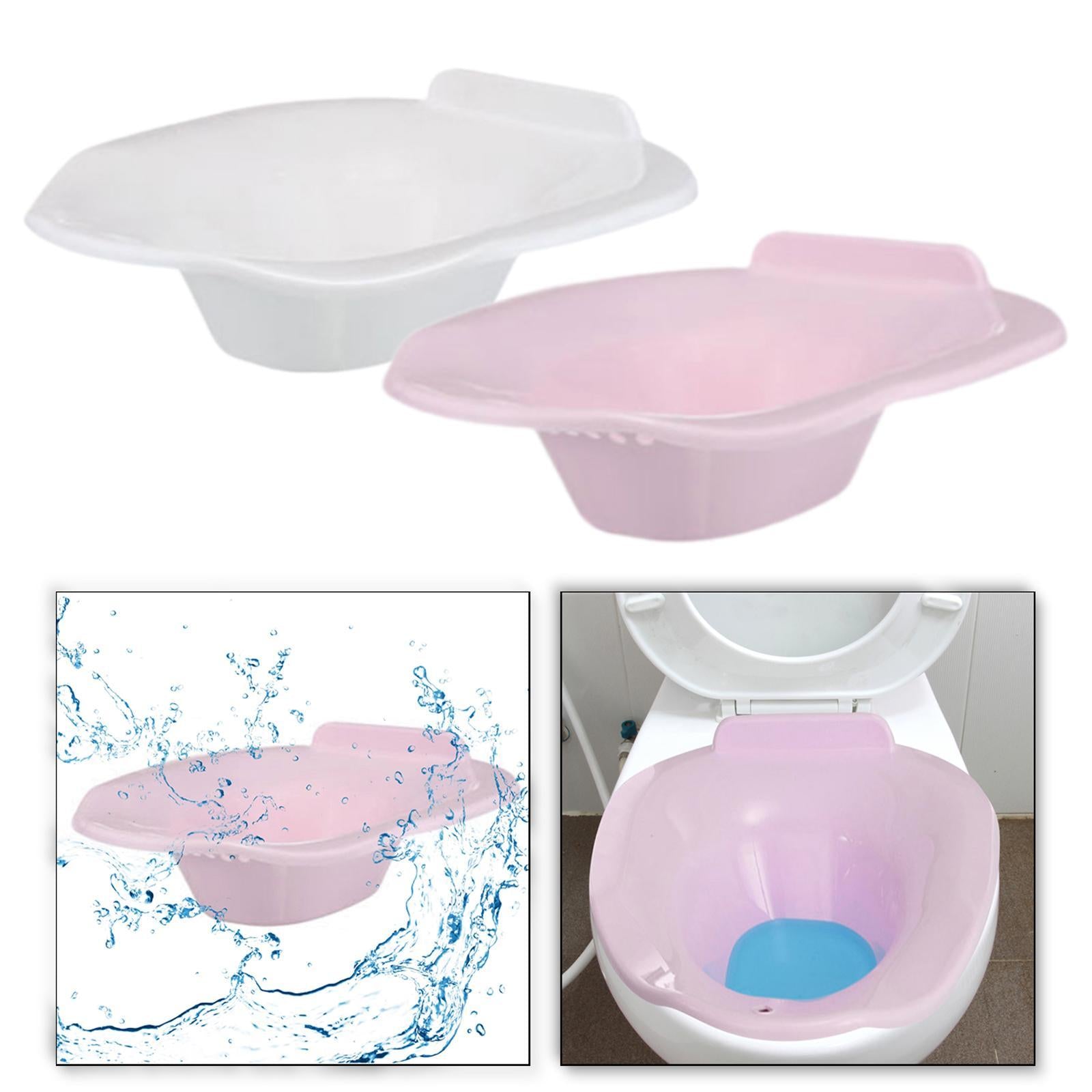 Toilet Seat Sits Bath Bidet Washing Hip Bath Basin for Bathroom Hotel Travel White
