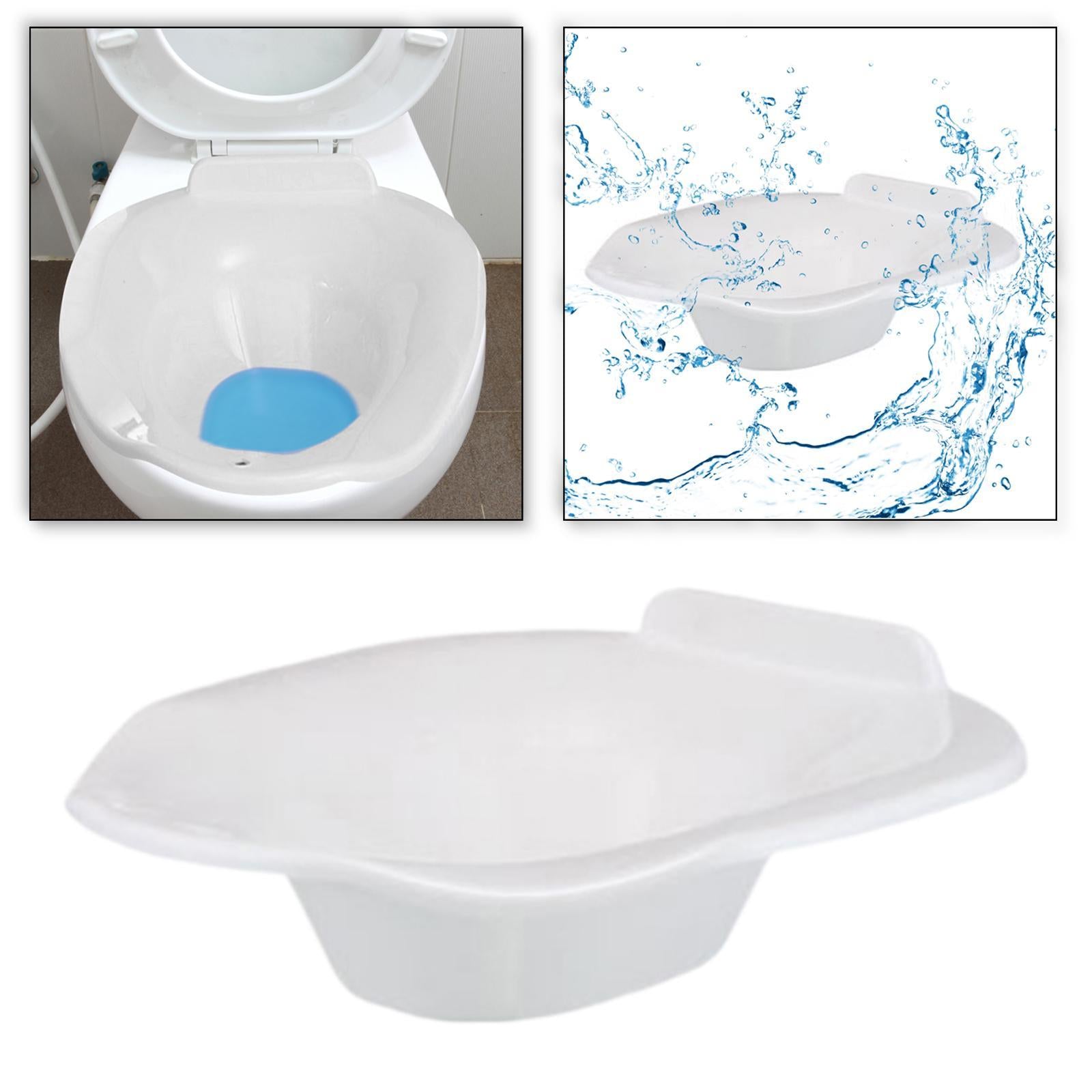 Toilet Seat Sits Bath Bidet Washing Hip Bath Basin for Bathroom Hotel Travel White