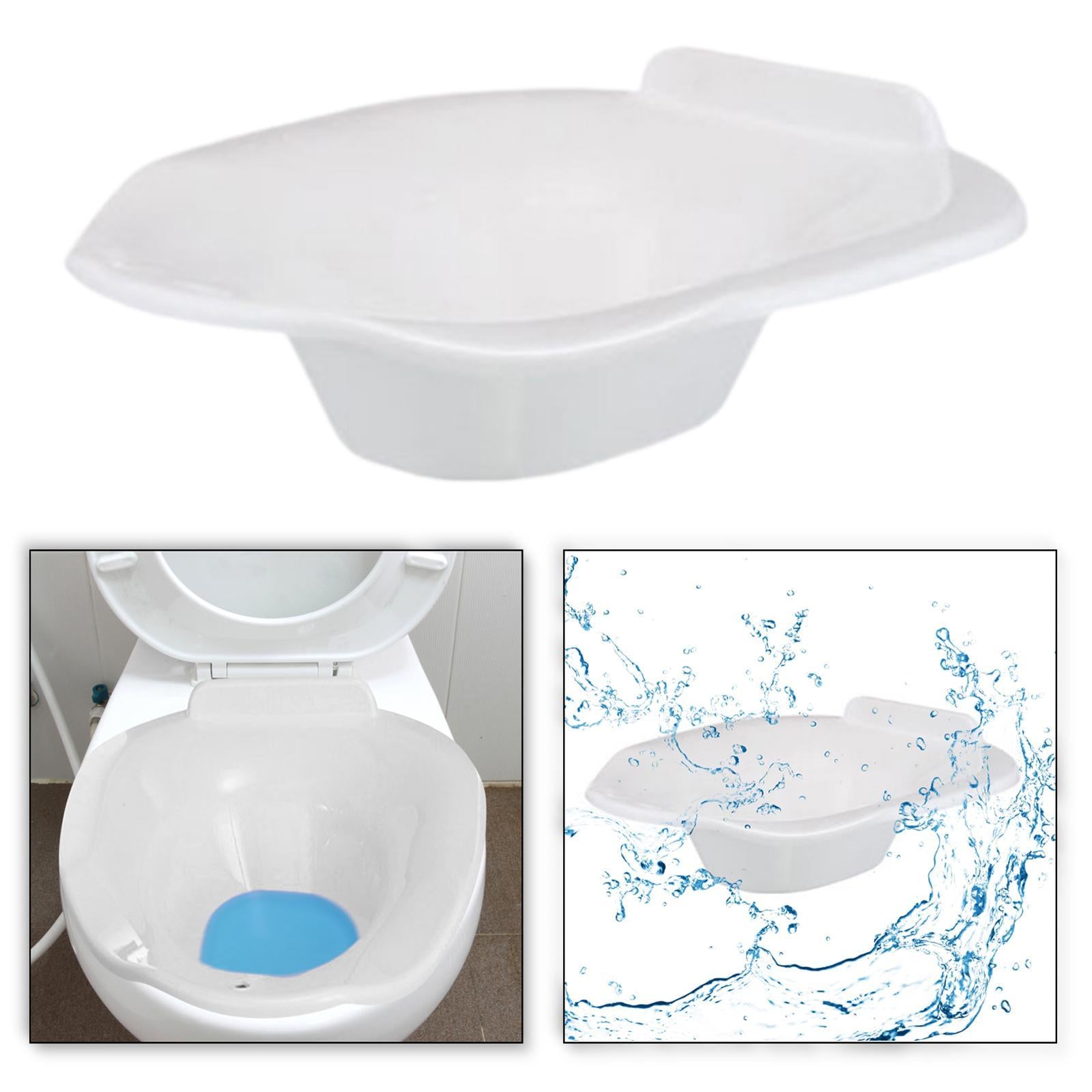 Toilet Seat Sits Bath Bidet Washing Hip Bath Basin for Bathroom Hotel Travel White