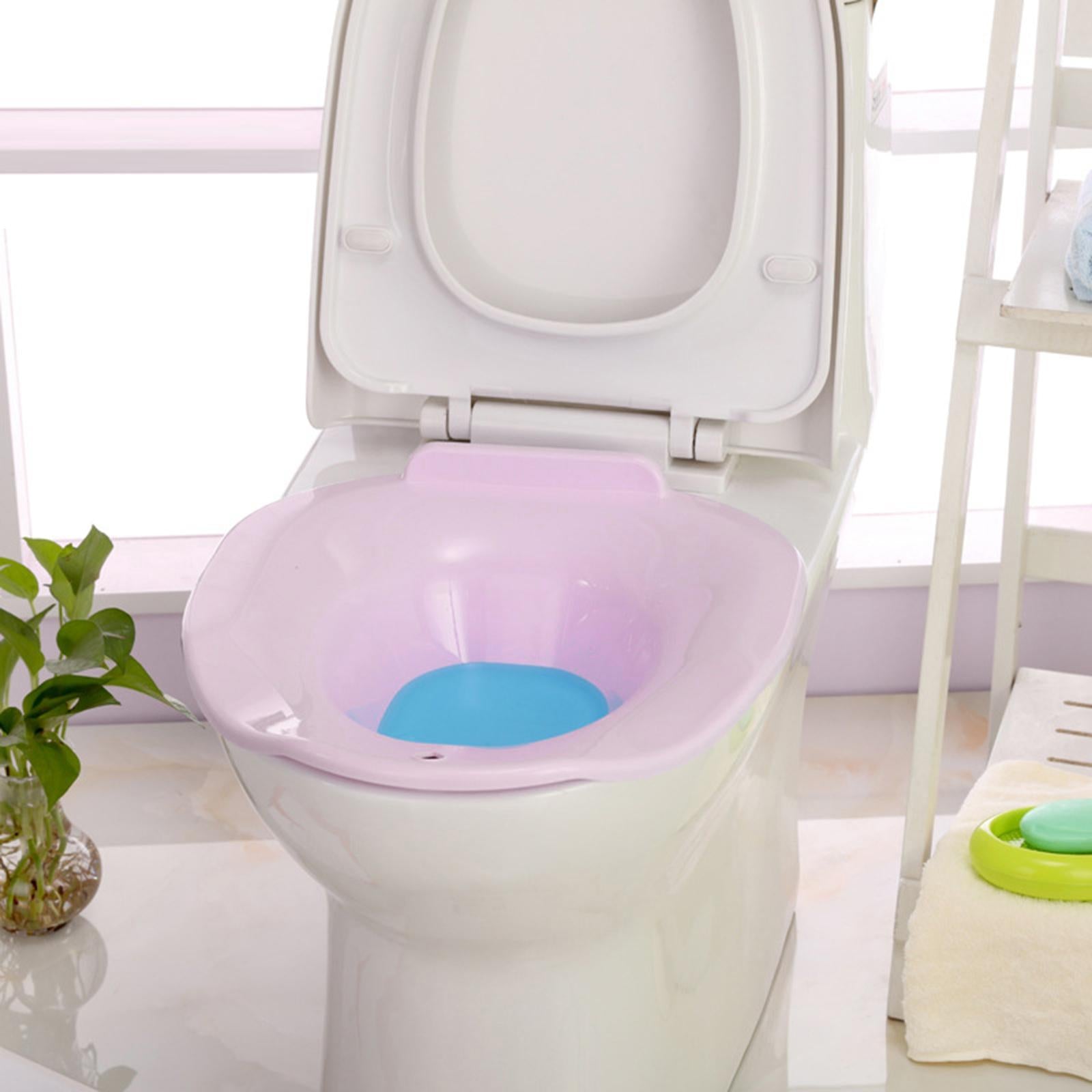 Toilet Seat Sits Bath Bidet Washing Hip Bath Basin for Bathroom Hotel Travel Pink