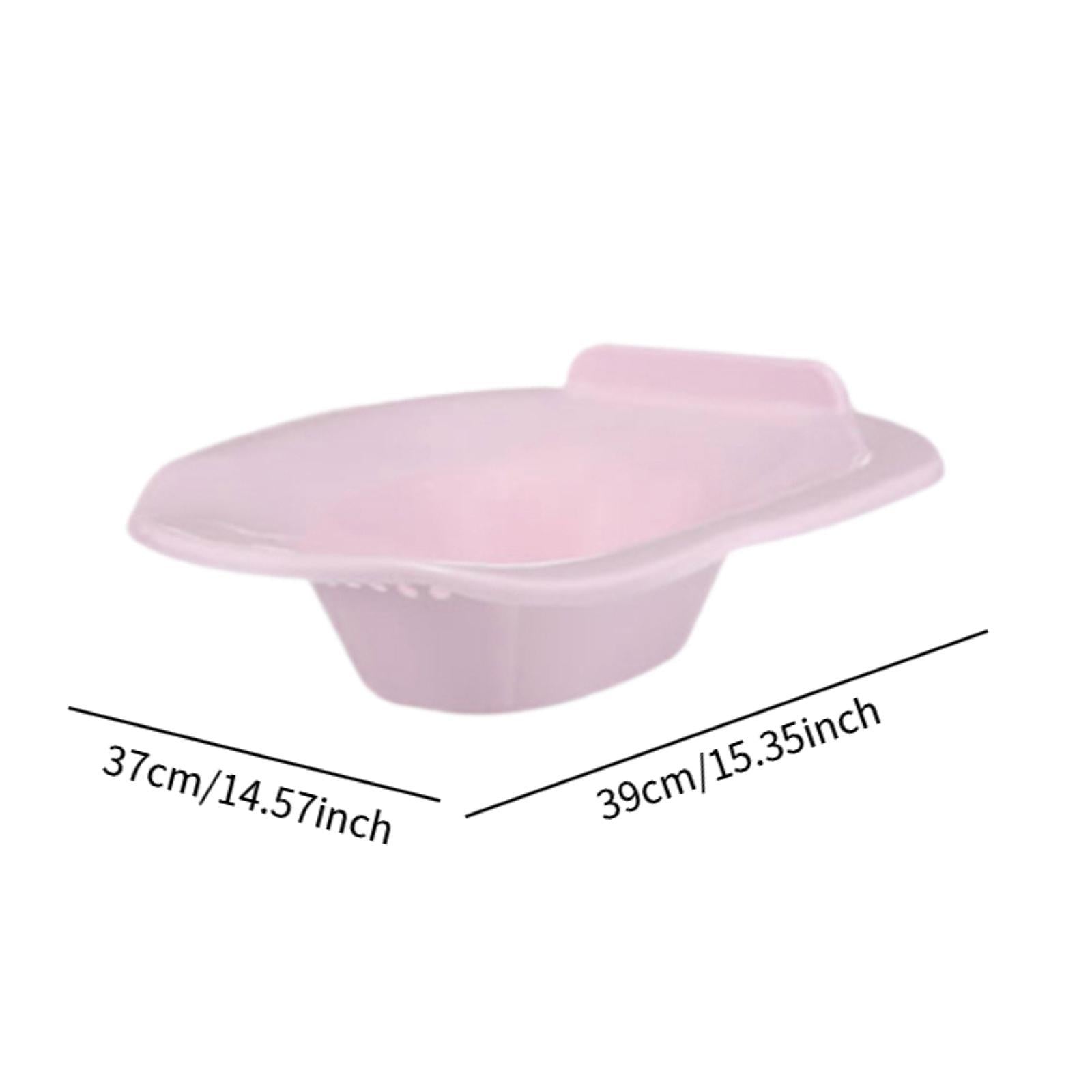 Toilet Seat Sits Bath Bidet Washing Hip Bath Basin for Bathroom Hotel Travel Pink