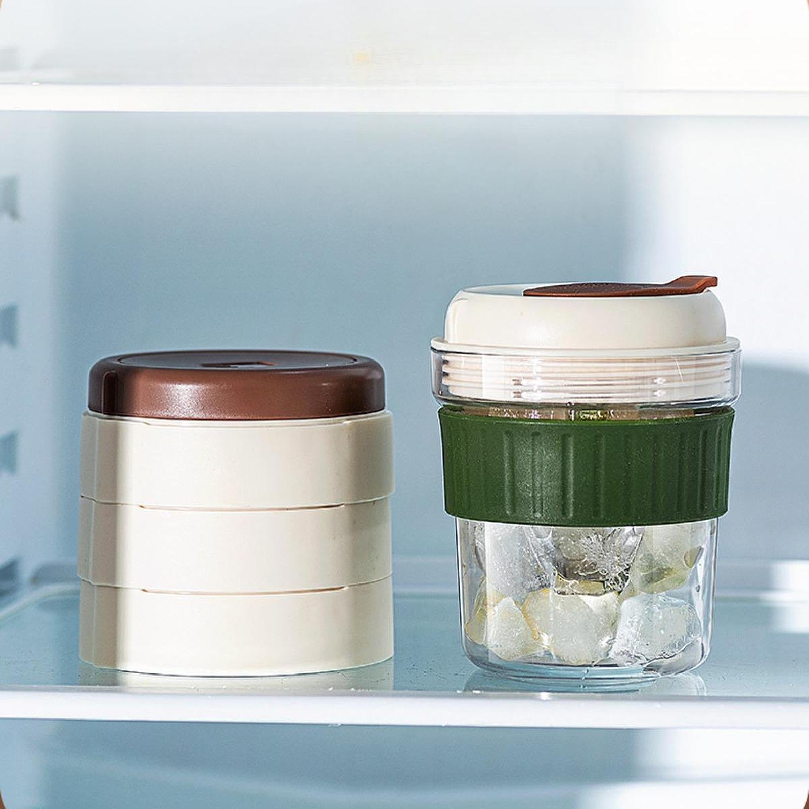 Coffee Cup with Ice Cube Tray Travel Mug Ice Drink Mug Reusable Iced Tea Cup